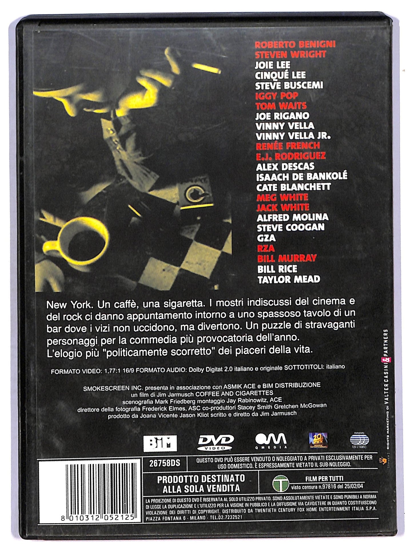 EBOND Coffee and Cigarettes DVD D770611