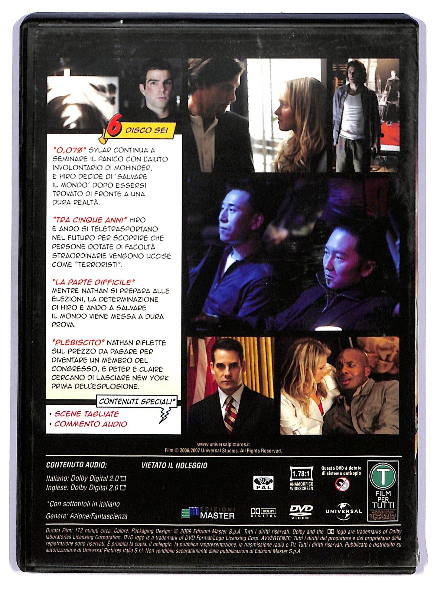 EBOND Heroes Stagione 1 Disco 6 EDITORIALE DVD D770617