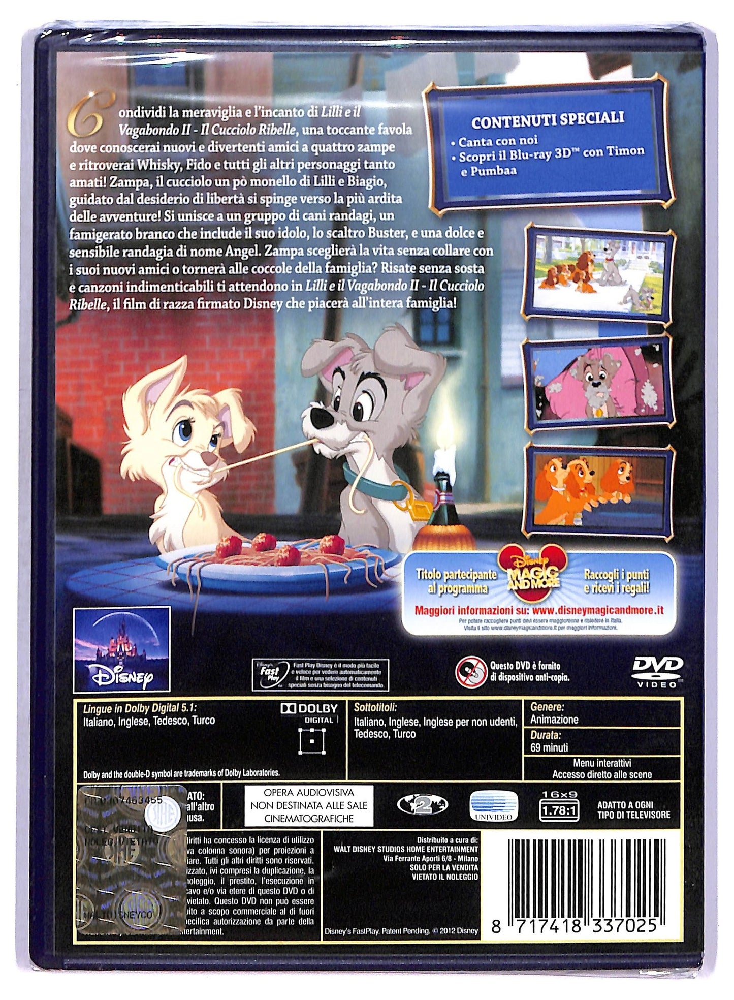 EBOND Lilli e il Vagabondo 2 Il Cucciolo Ribelle SPECIAL EDITION DVD D770654