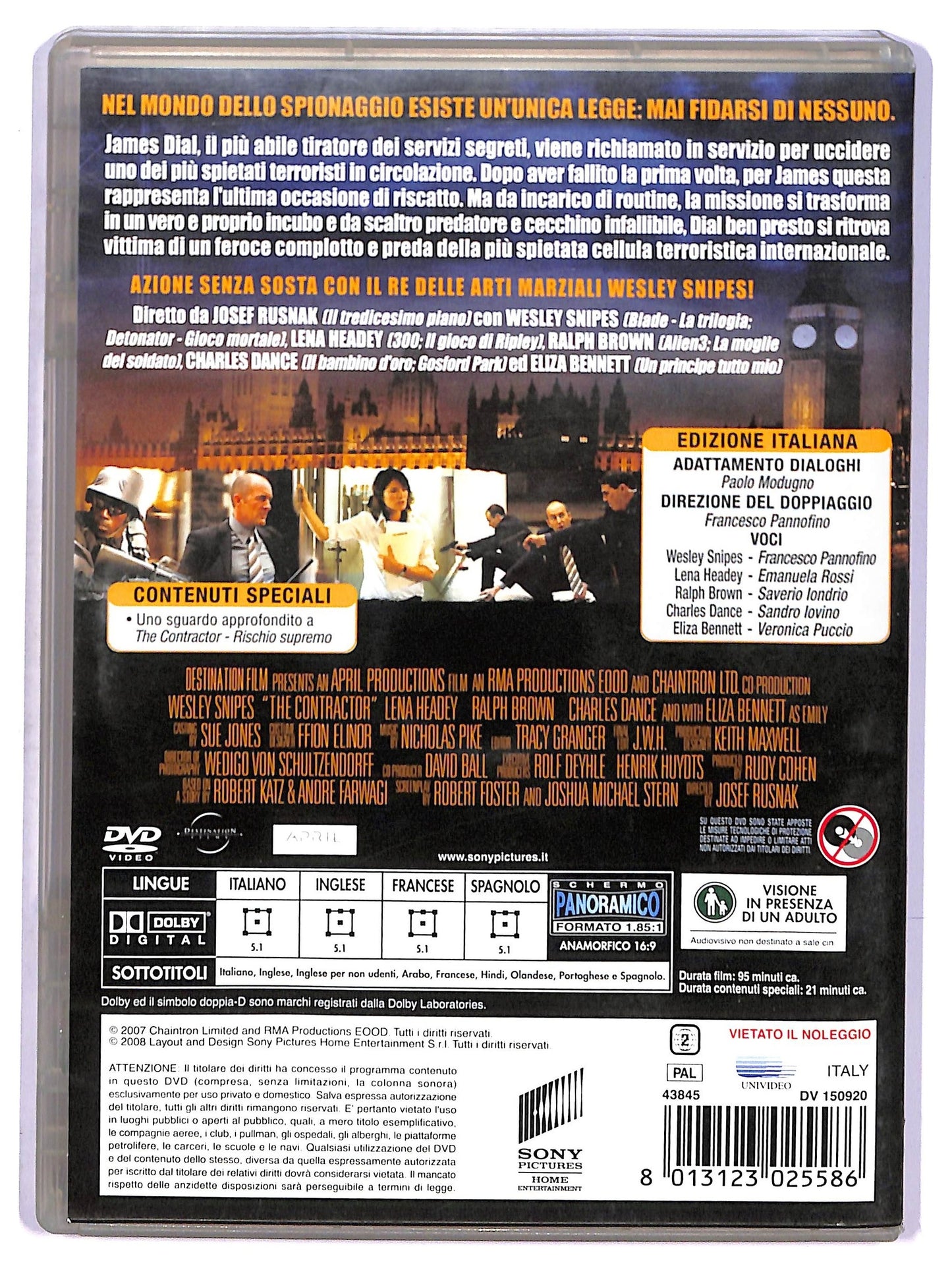 EBOND The Contractor - Rischio supremo DVD D770656