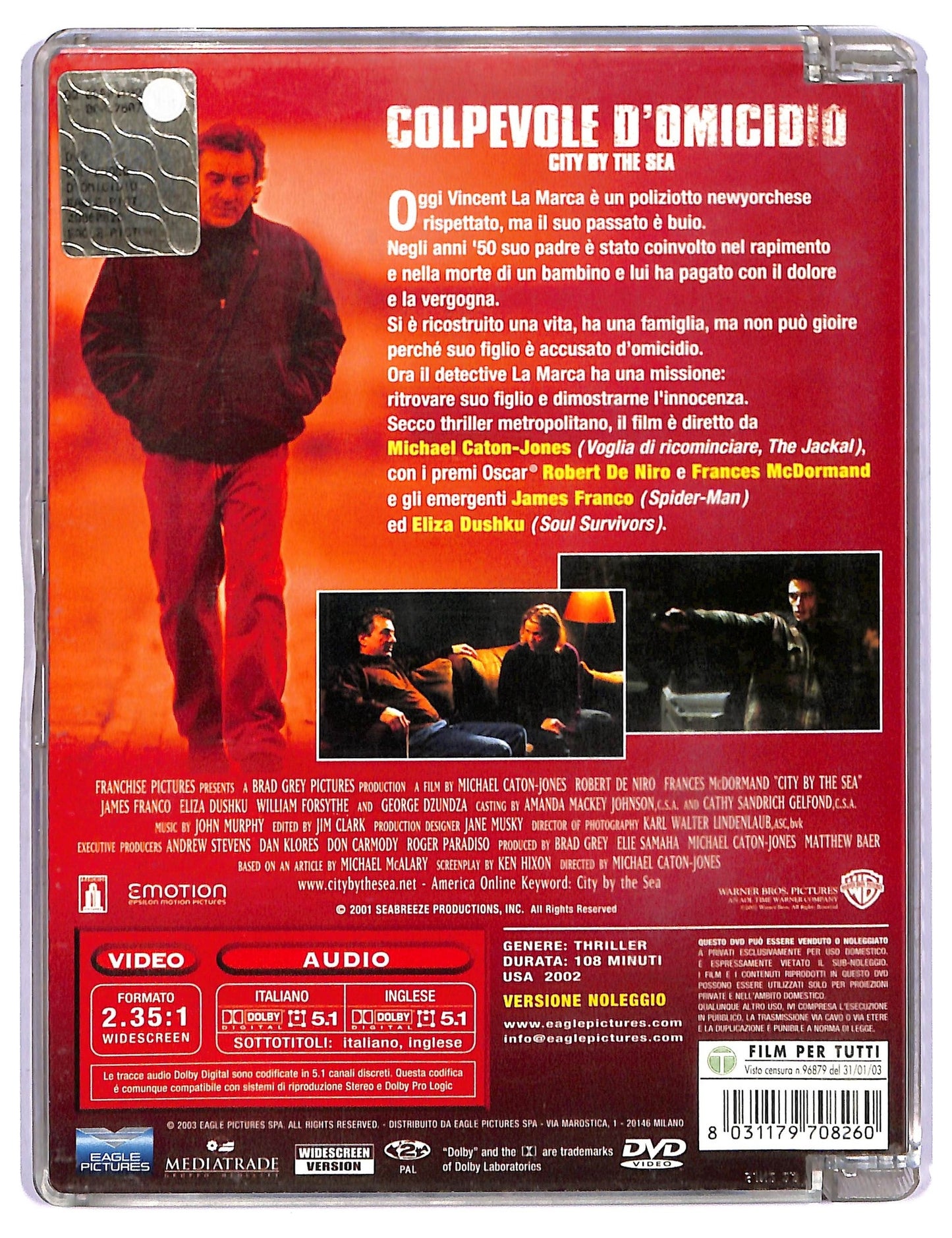 EBOND Colpevole D'omicidio Sjb DVD D770724
