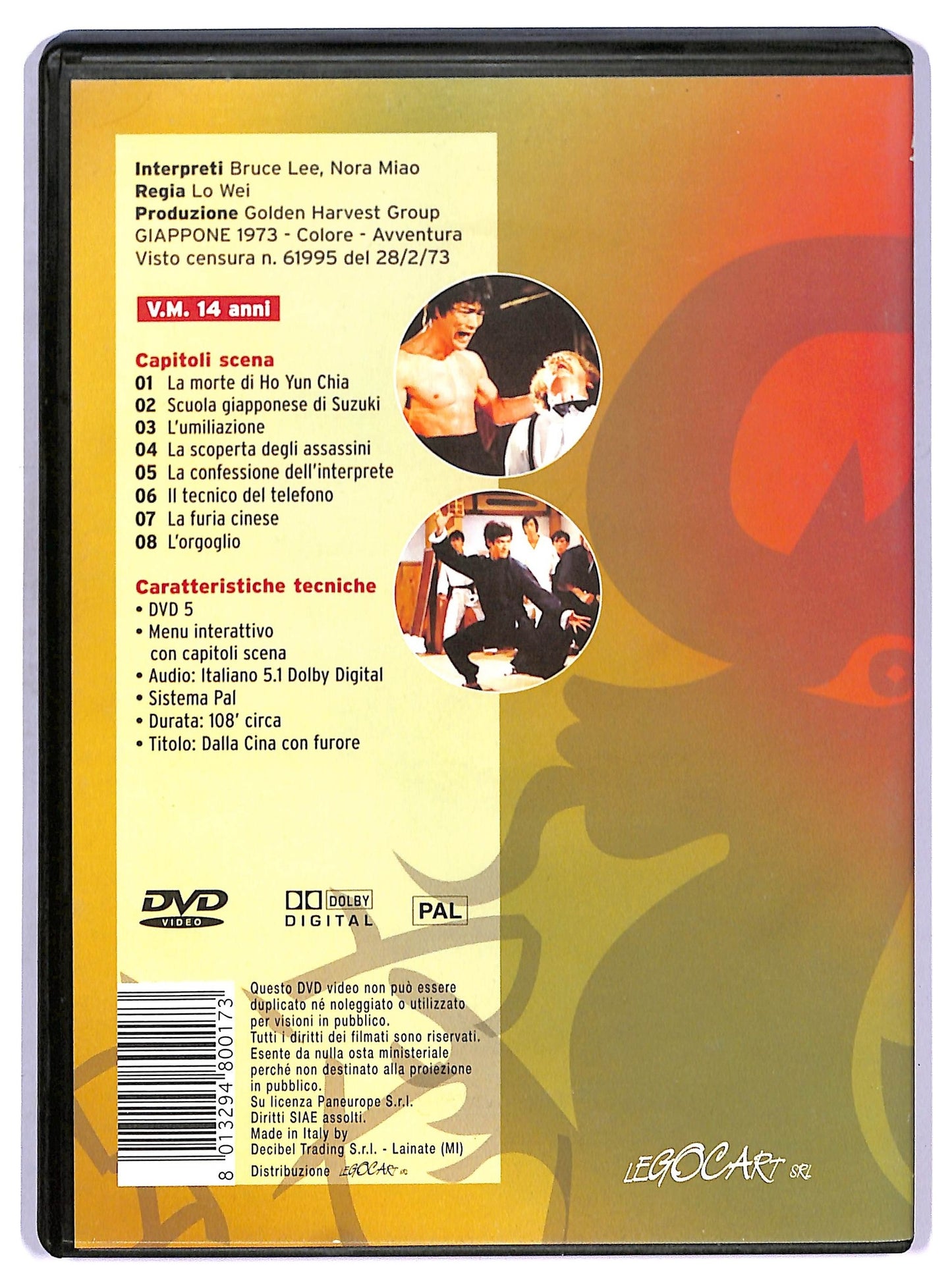 EBOND Dalla Cina Con Furore DVD D770737
