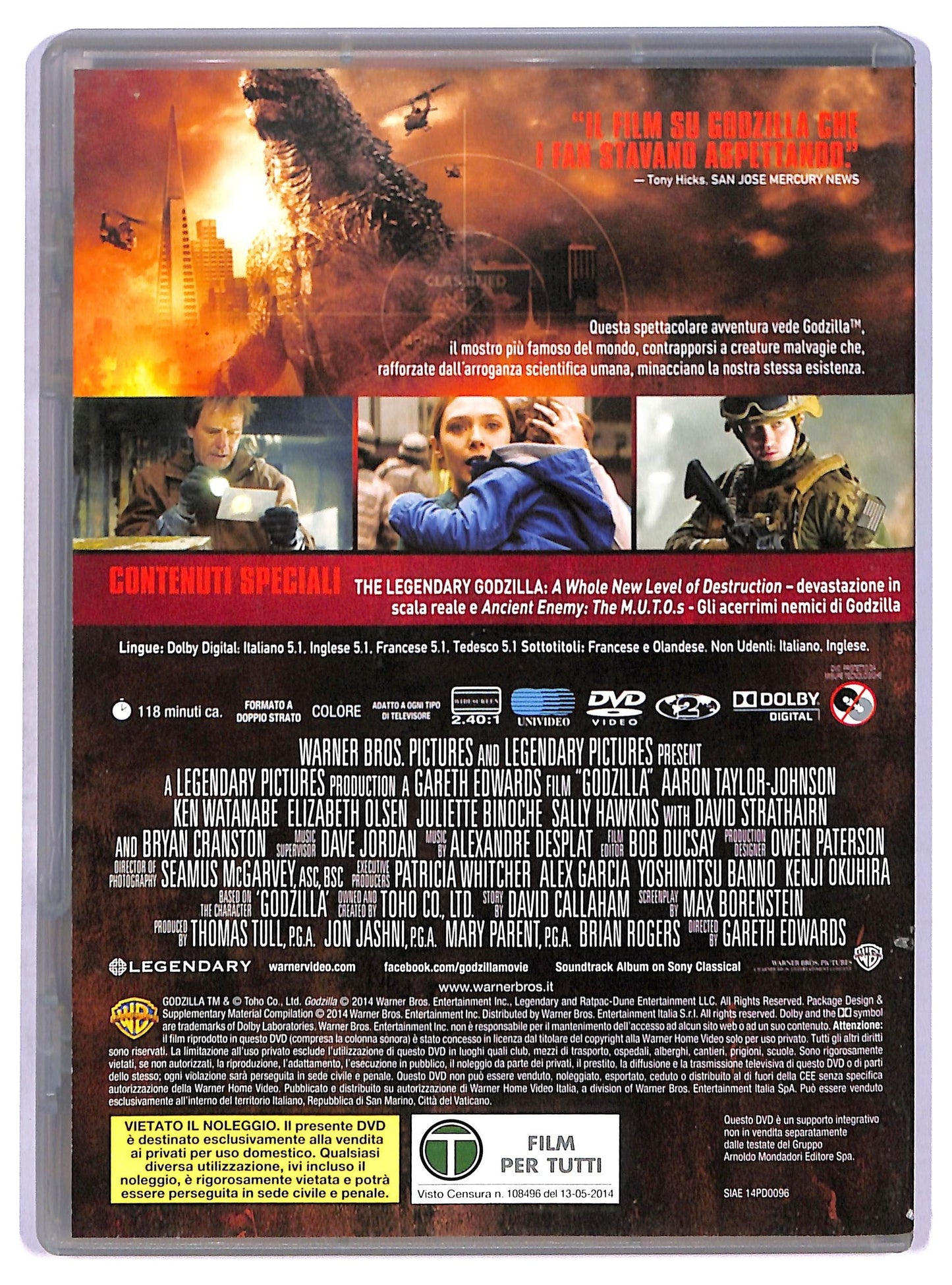 EBOND Godzilla EDITORIALE DVD D770765