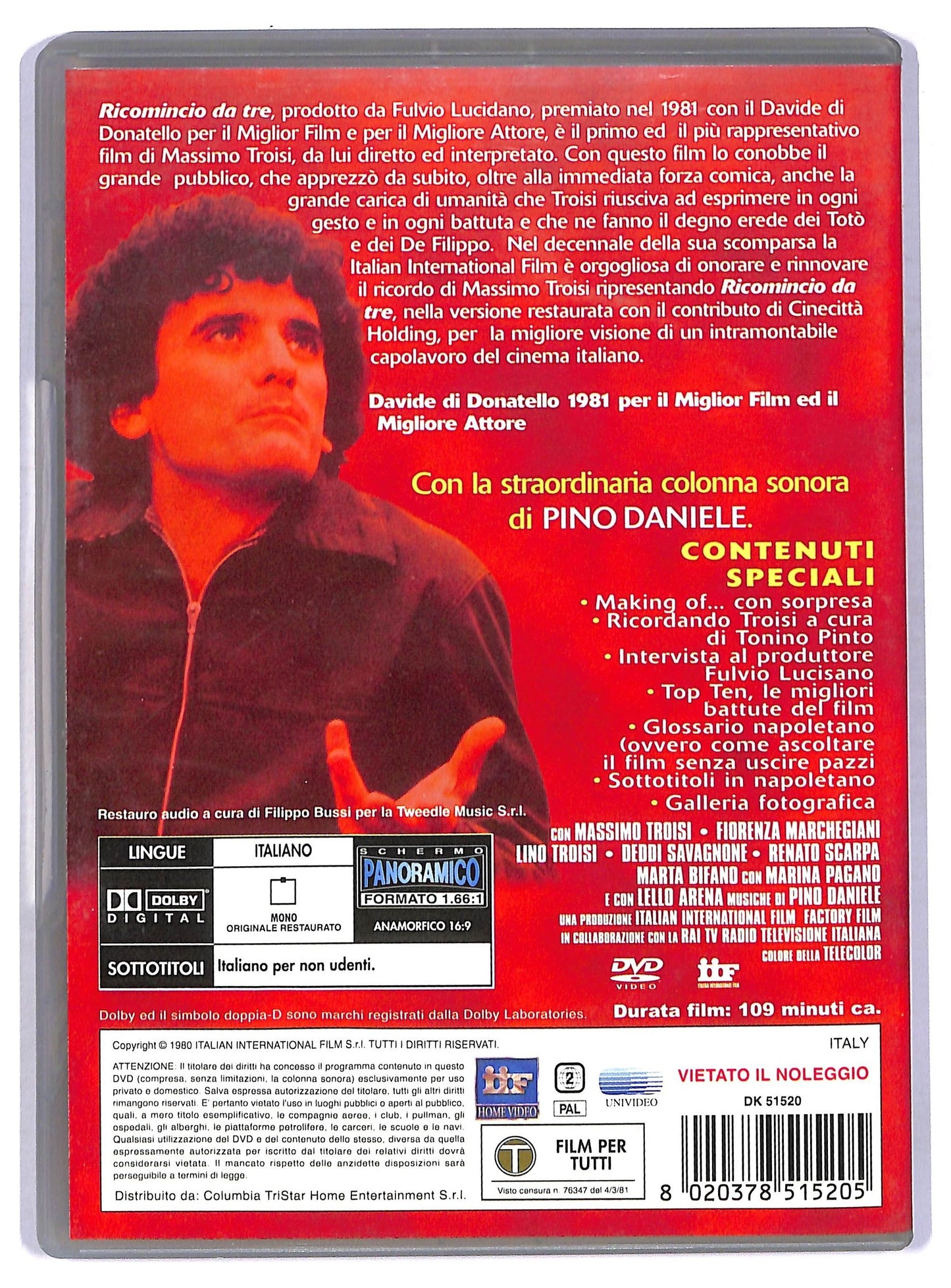 EBOND Ricomincio da tre DVD D770810