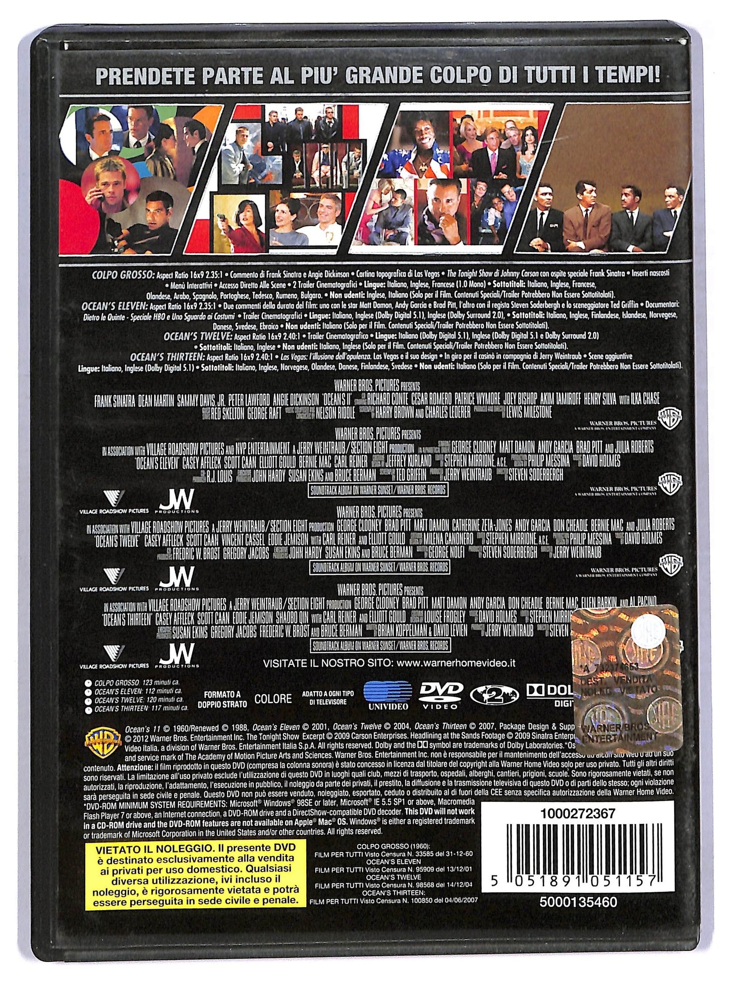 EBOND 4 grandi film - ocean's collection DVD D770816