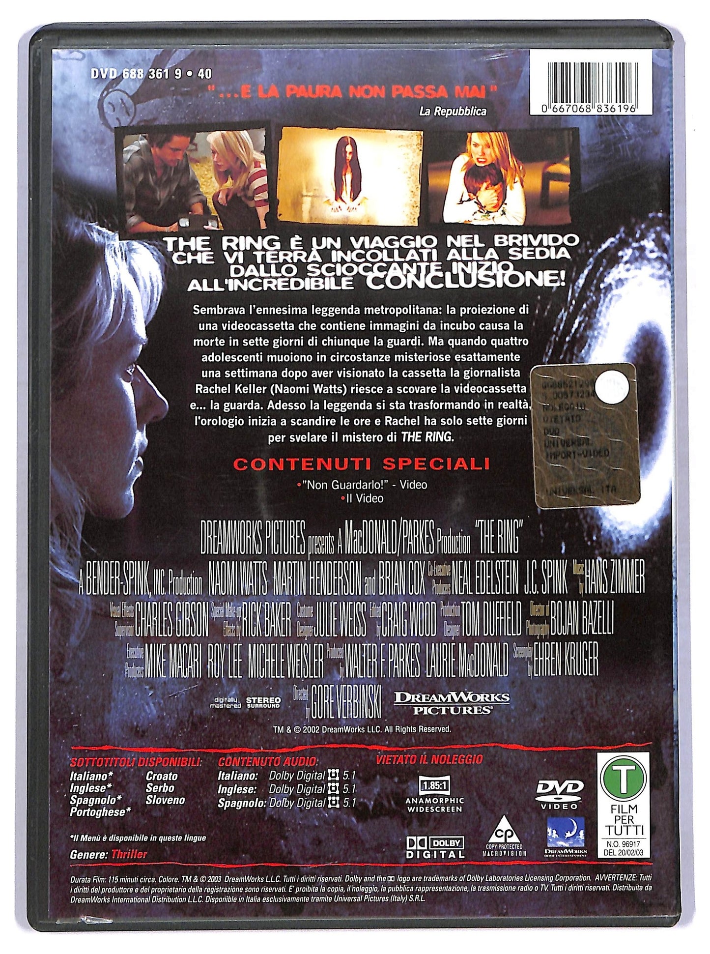 EBOND the ring DVD D770822