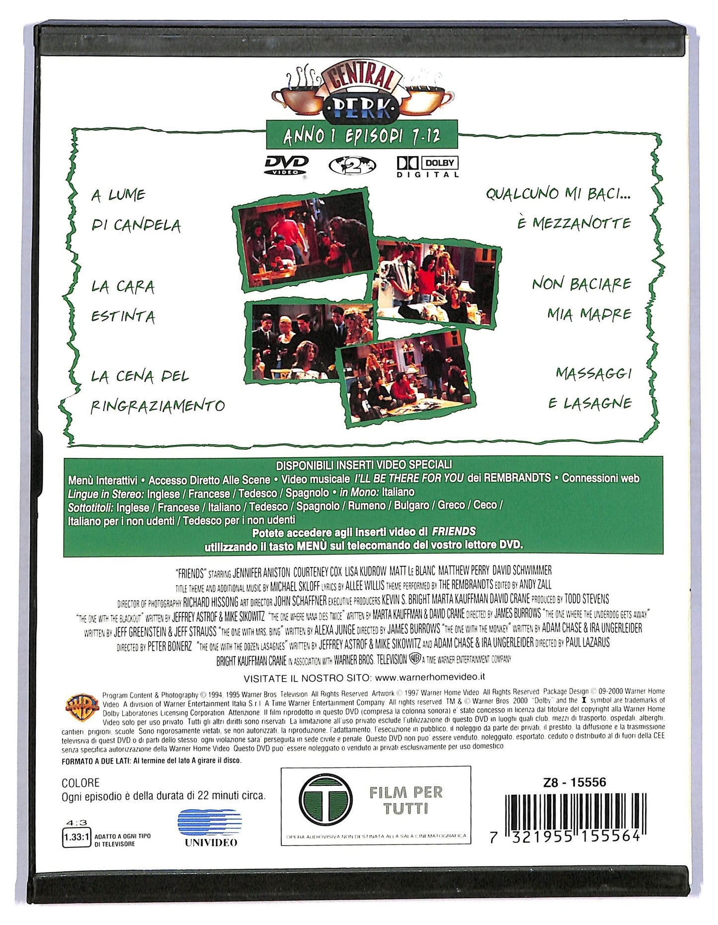 EBOND Friends DVD Anno 1 Episodi 1-12 Snapper D770830