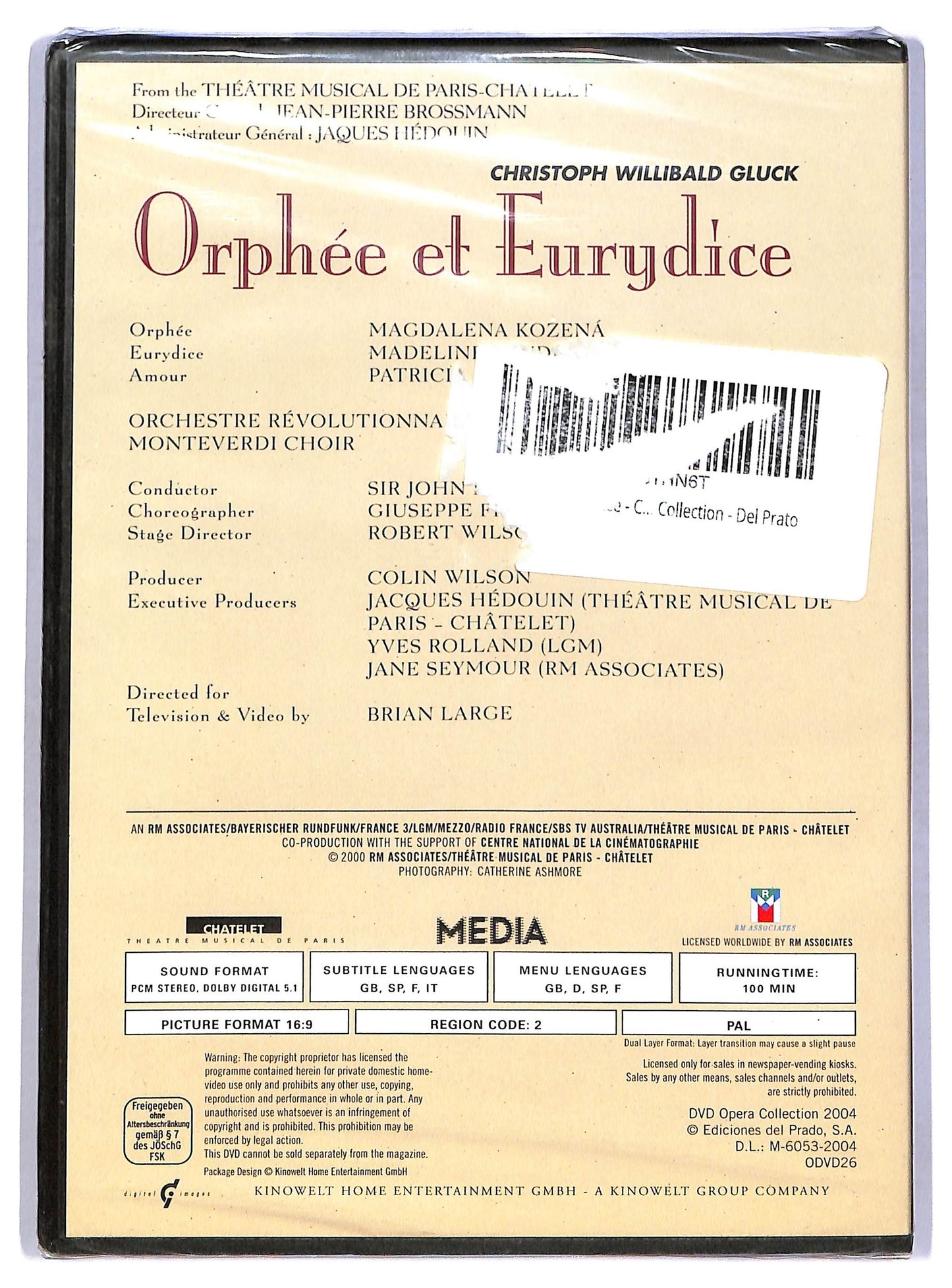 EBOND DVD Opera Collection - Orphee et Eurydice EDITORIALE D770914