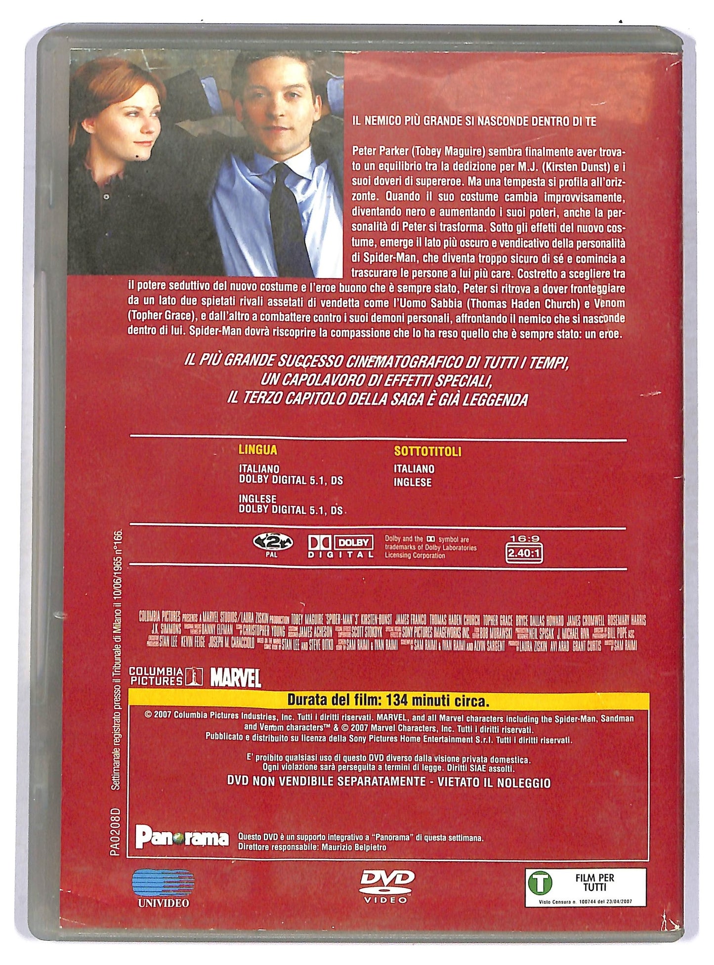 EBOND Spider-Man 3 EDITORIALE DVD D771006