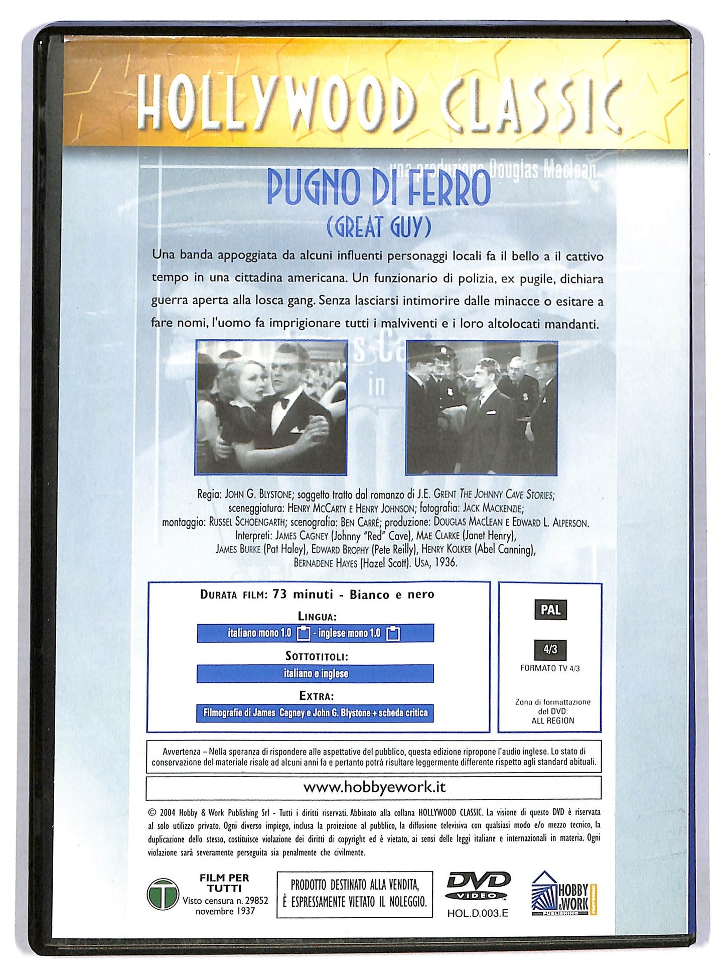 EBOND Pugno Di Ferro DVD Editoriale D771012