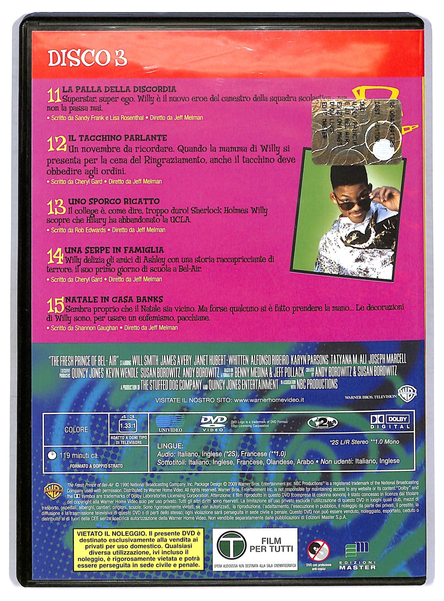 EBOND Willy il principe di Bel-Air Stagione 1 disco 3Episodi 11-15 EDITORIALE DVD D771058