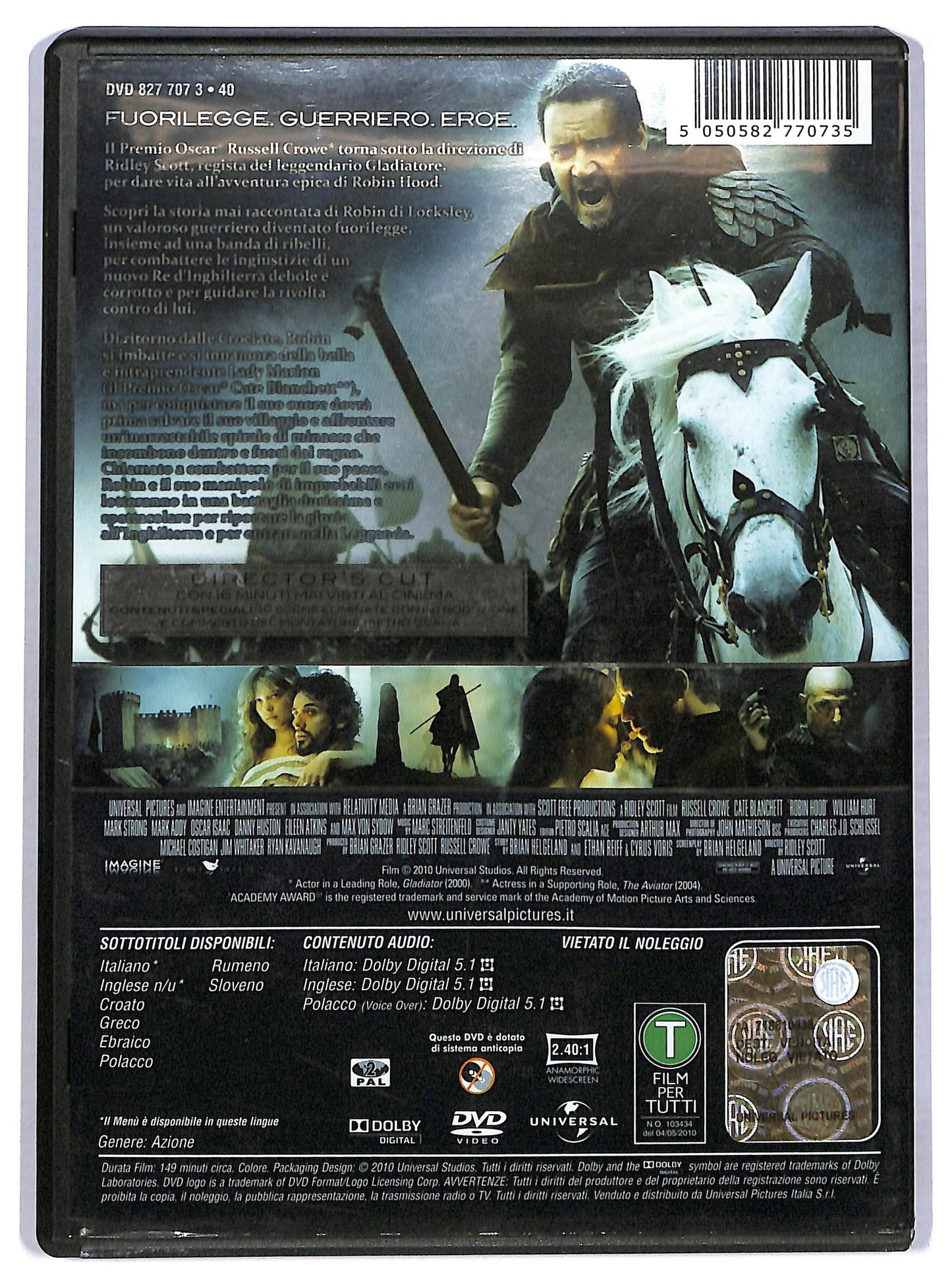 EBOND robin hood - director's cut DVD D771262