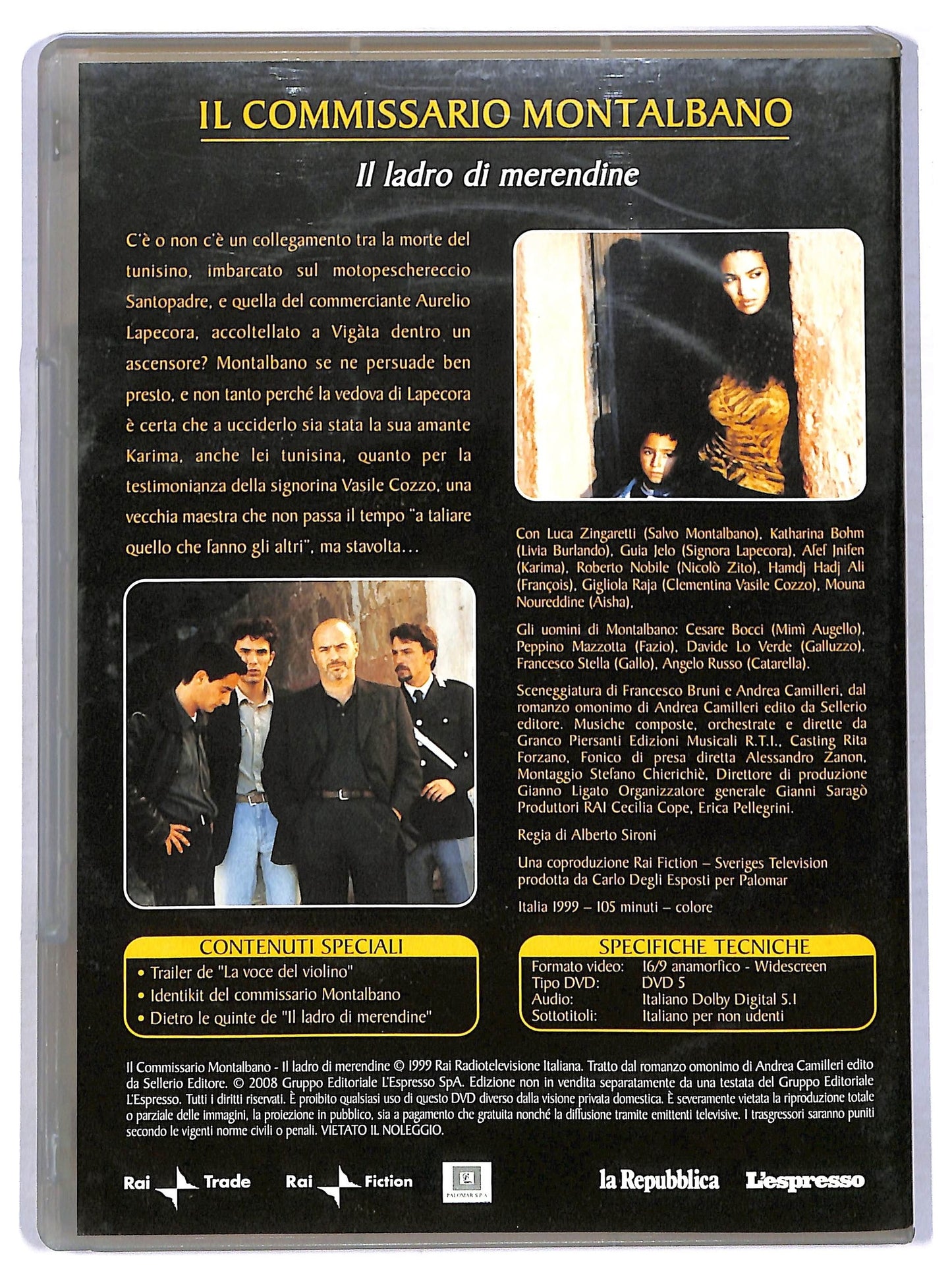 EBOND Il Commissario Montalbano Il Ladro Di Merendine V.1 EDITORIALE DVD D771433