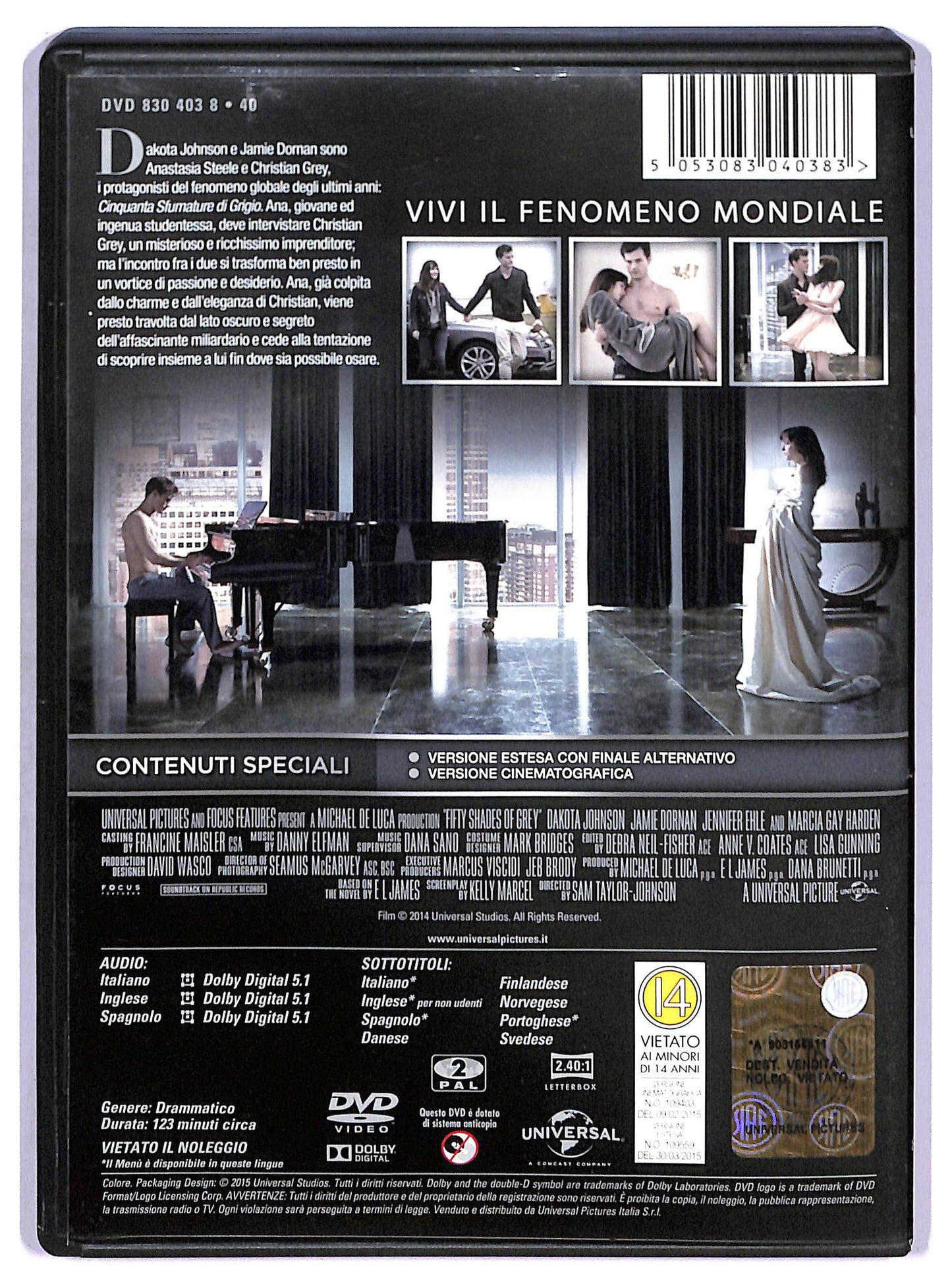 EBOND Cinquanta sfumature di grigio - Versione Estesa DVD D771503