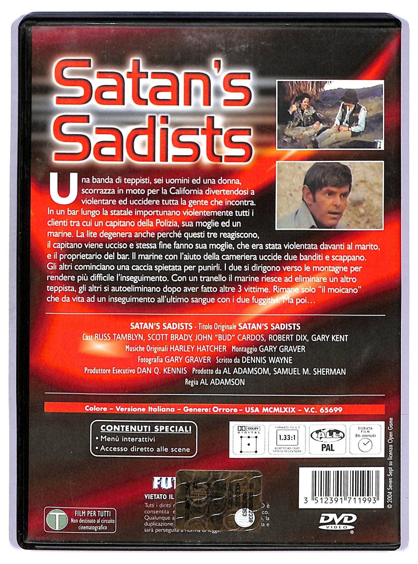 EBOND Satan's sadists DVD D771514