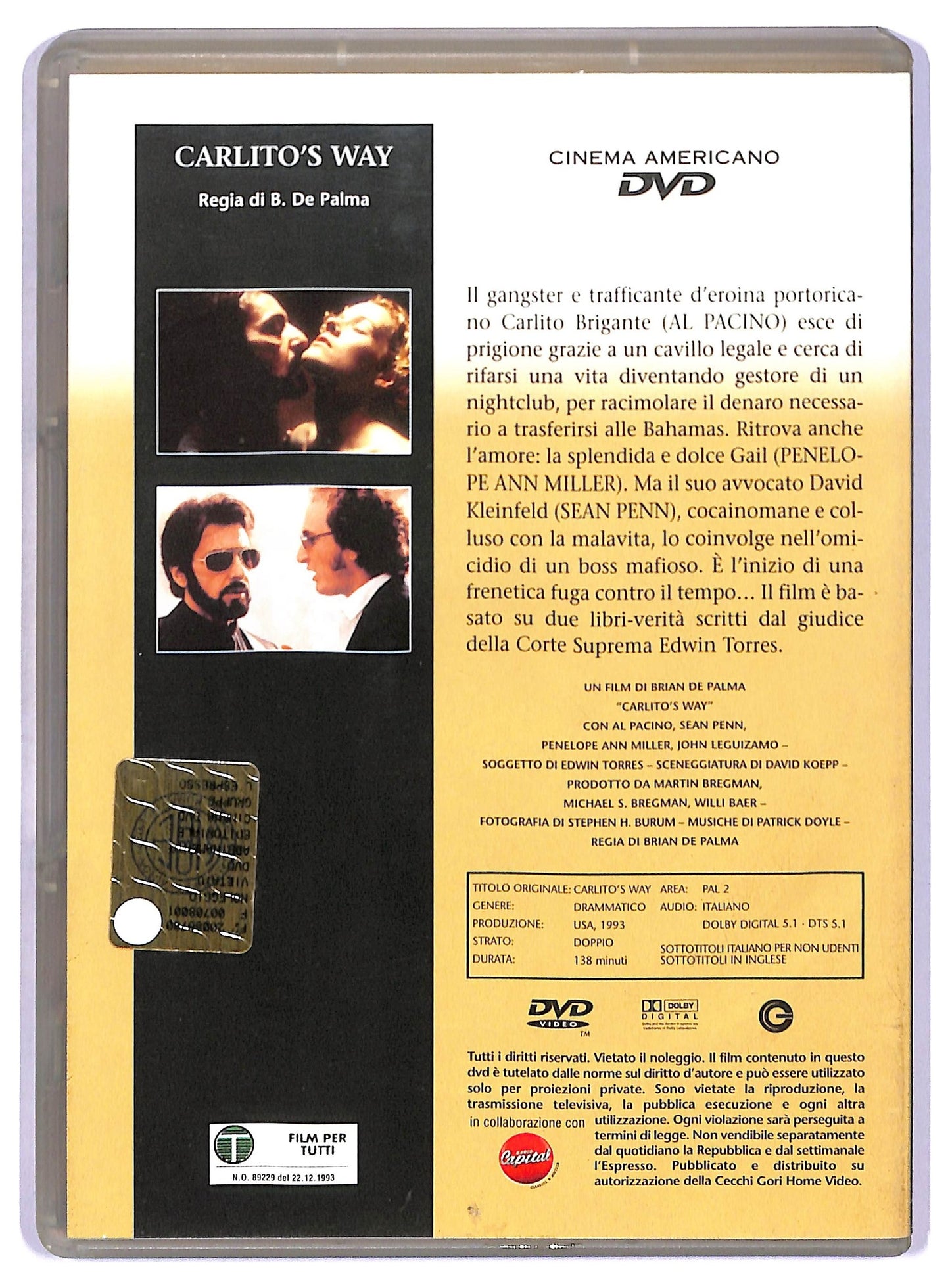 EBOND Carlito's way Volume 2 EDITORIALE DVD D771520
