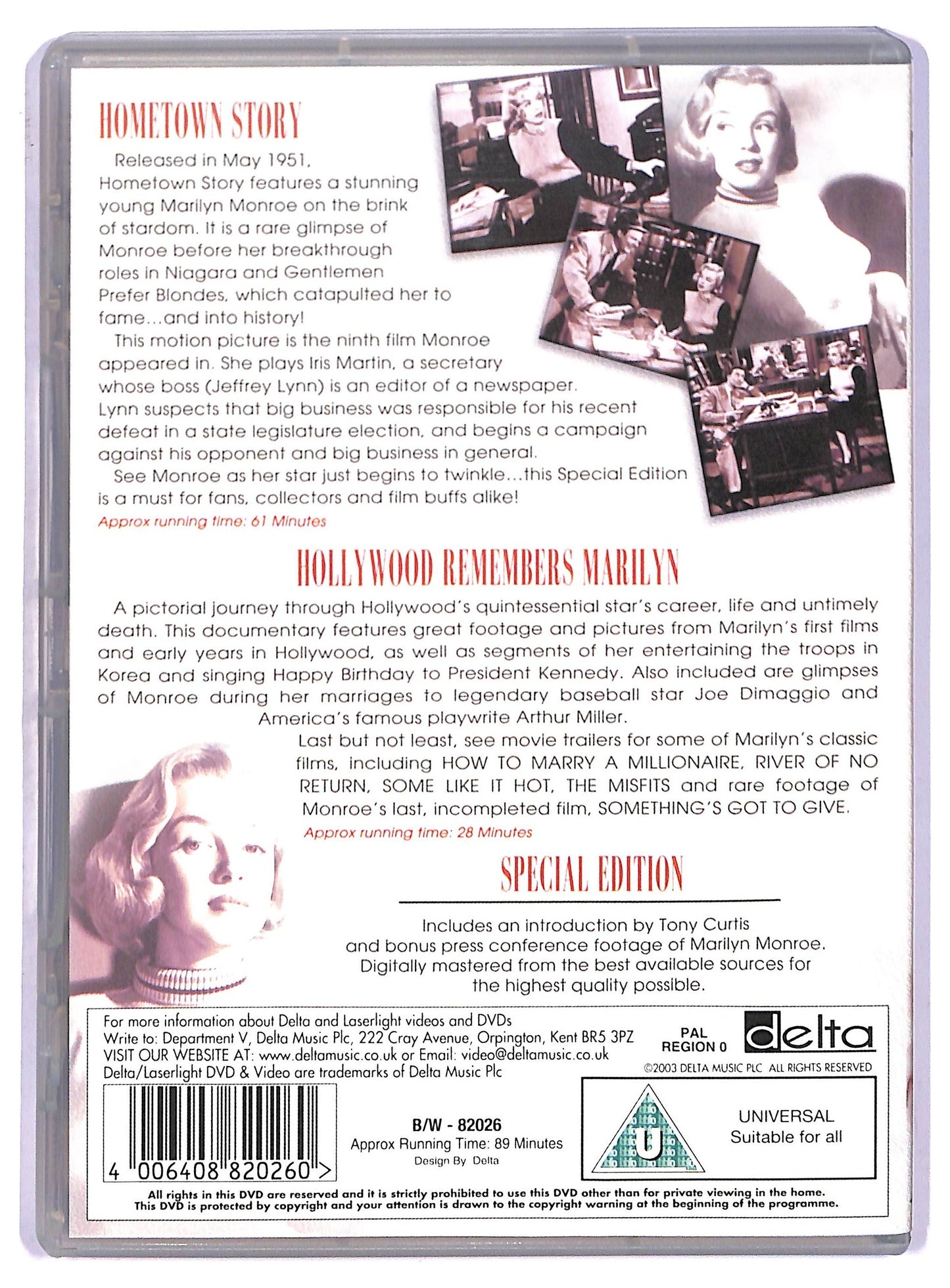 EBOND Marilyn Monroe Collection Scecial Edition DVD D771705