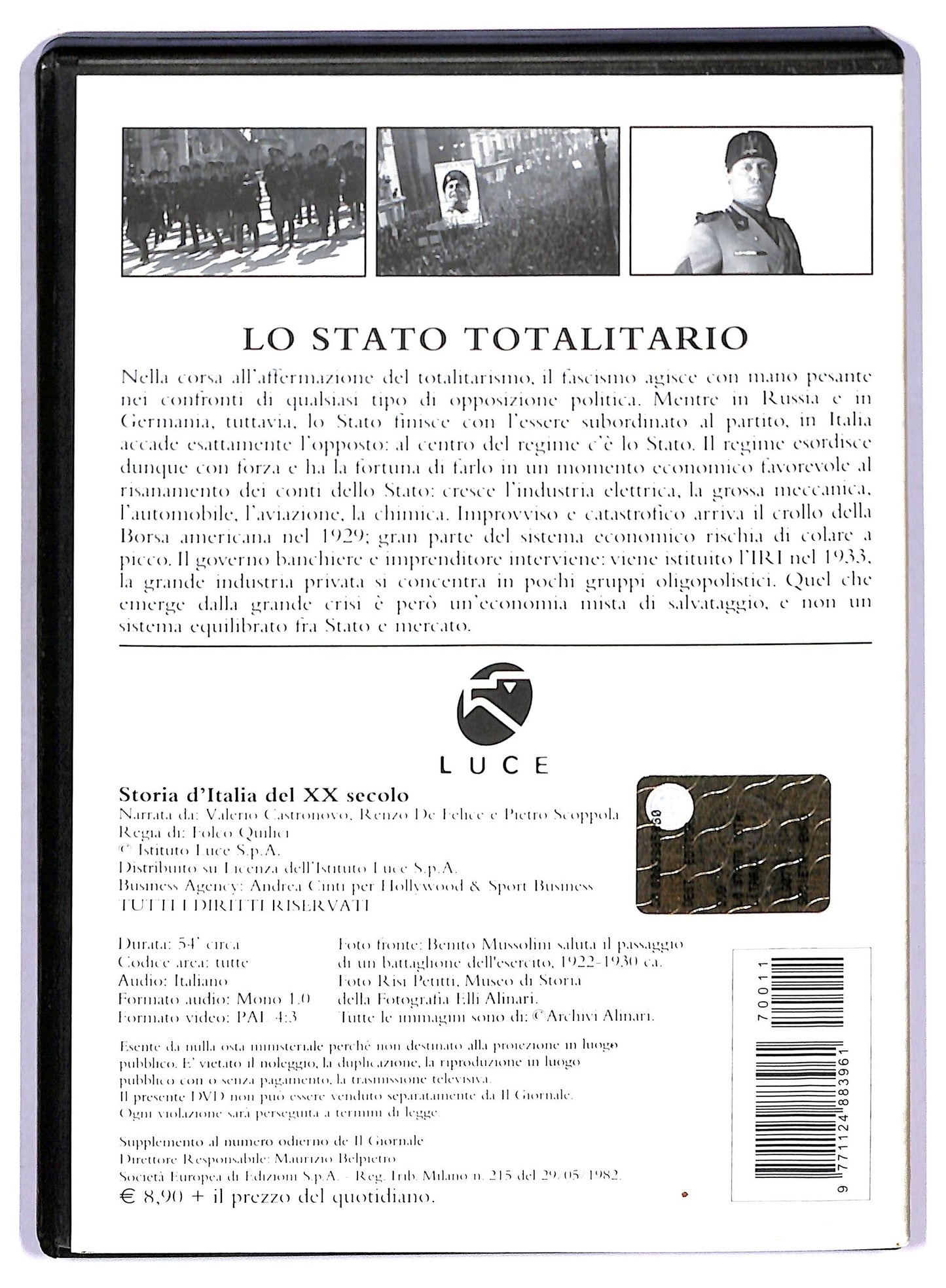 EBOND Storia D'Italia Del XX Secolo - Lo Stato Totalitario EDITORIALE DVD D771832