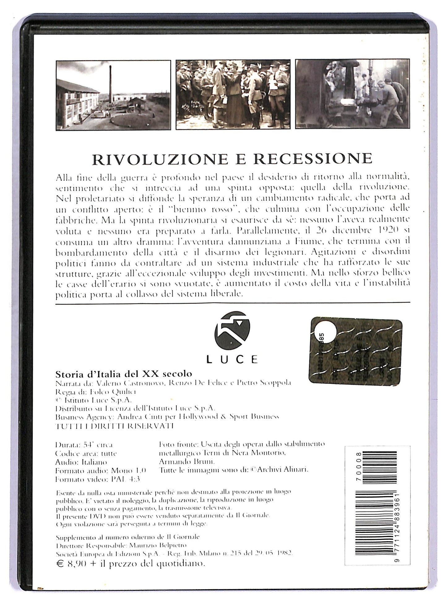 EBOND Storia D'Italia Del XX Secolo Rivoluzione e Recessione EDITORIALE DVD D771834