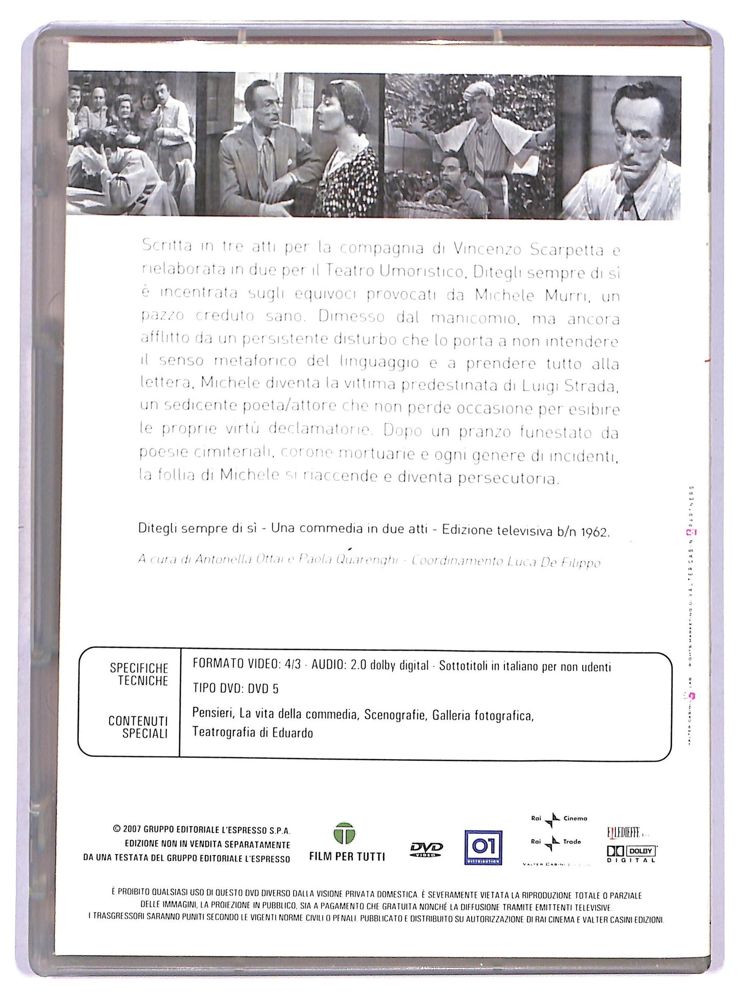 EBOND Ditegli sempre di si - Le Commedie di Eduardo Vol.7 EDITORIALE DVD D771915