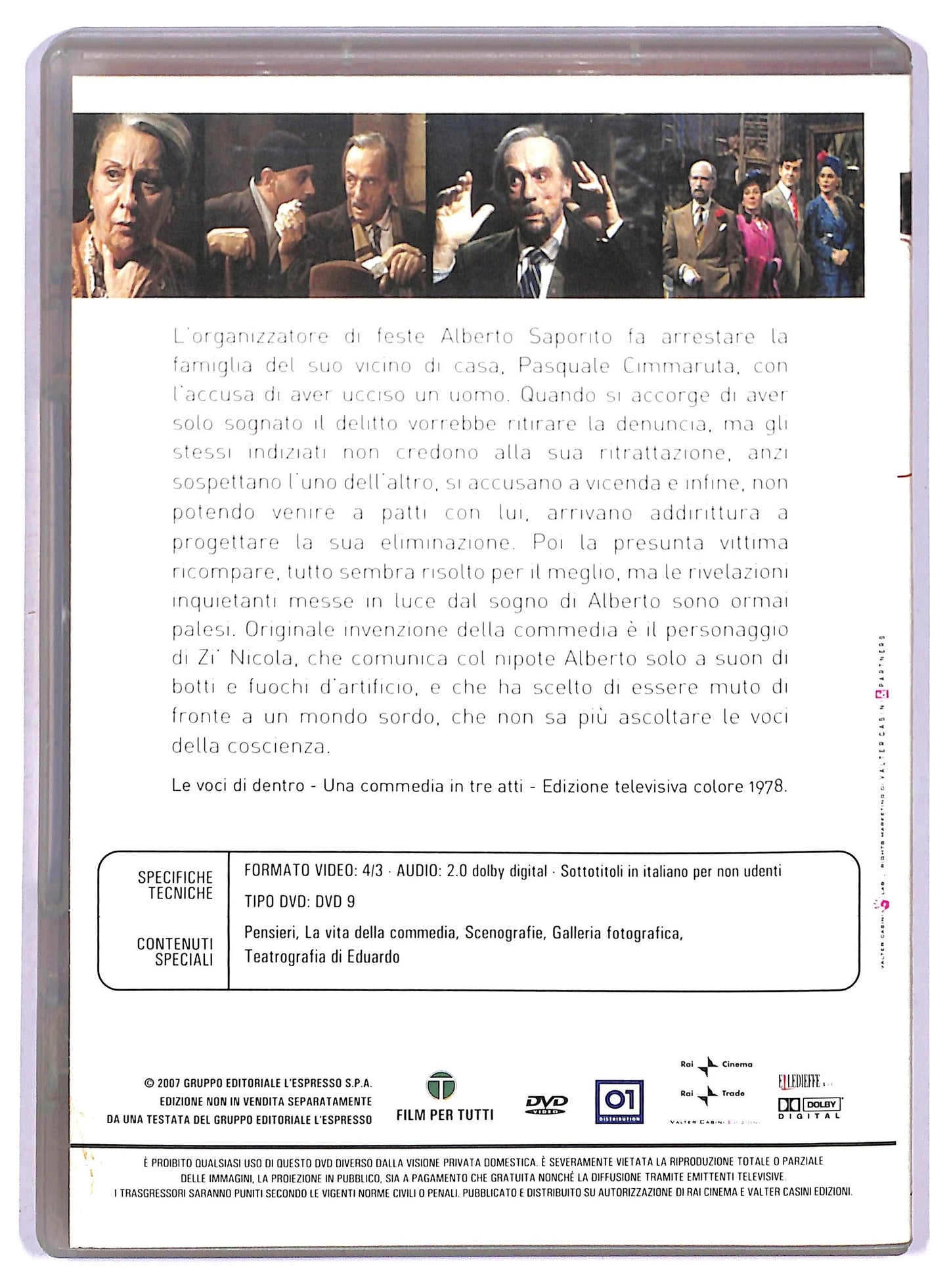 EBOND Commedie di Eduardo - Le voci di dentro EDITORIALE DVD D771917
