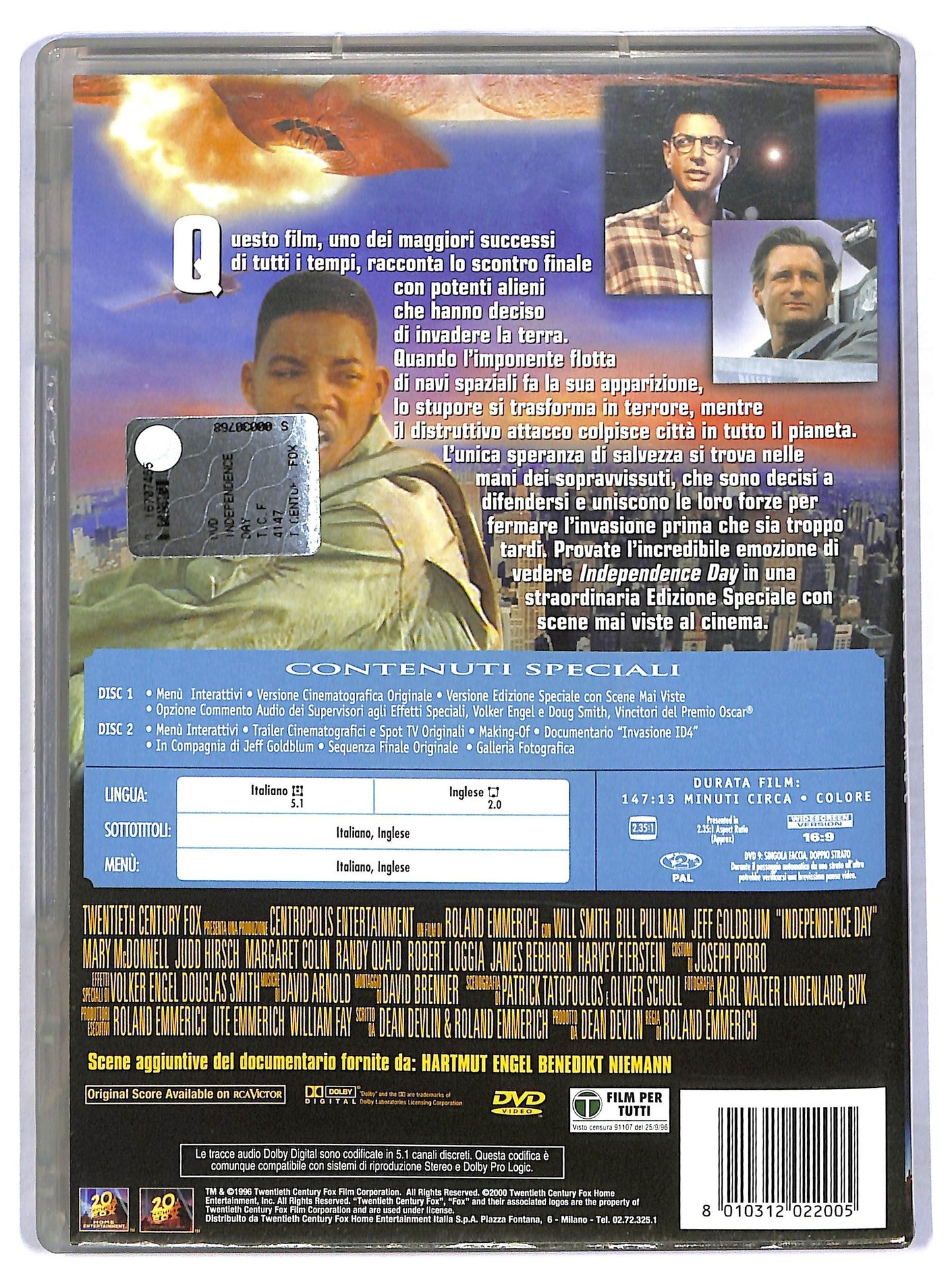 EBOND Indipendence Day EDIZIONE SPECIALE DVD D772210