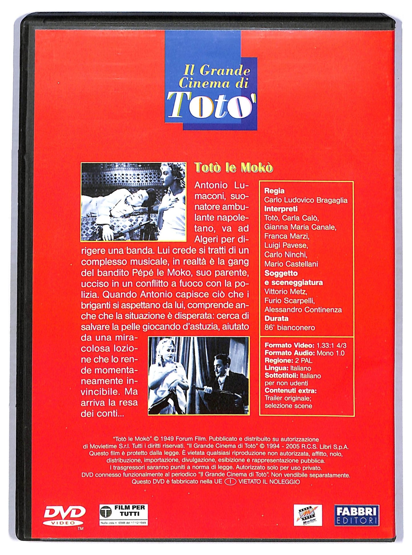 EBOND Toto le Moko EDITORIALE DVD D772255