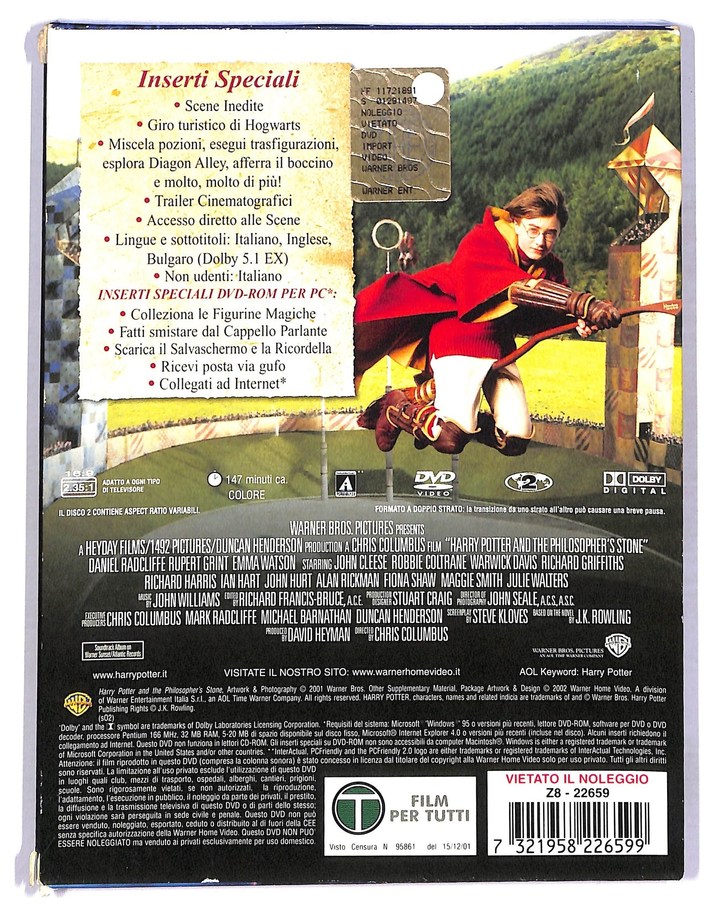 EBOND Harry Potter e la pietra filosofale DVD D772332