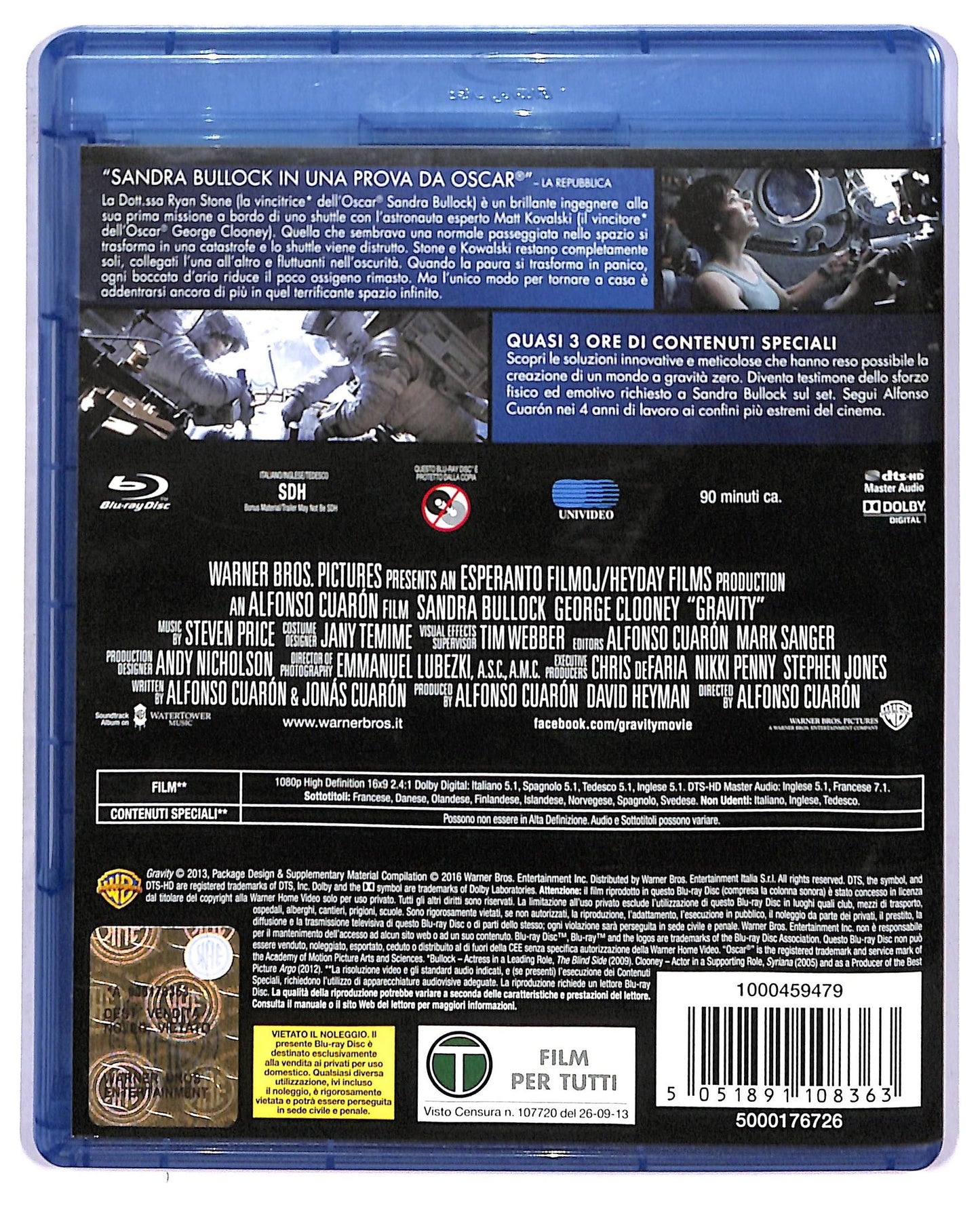 EBOND Gravity Copia Digitale + BLURAY D772506