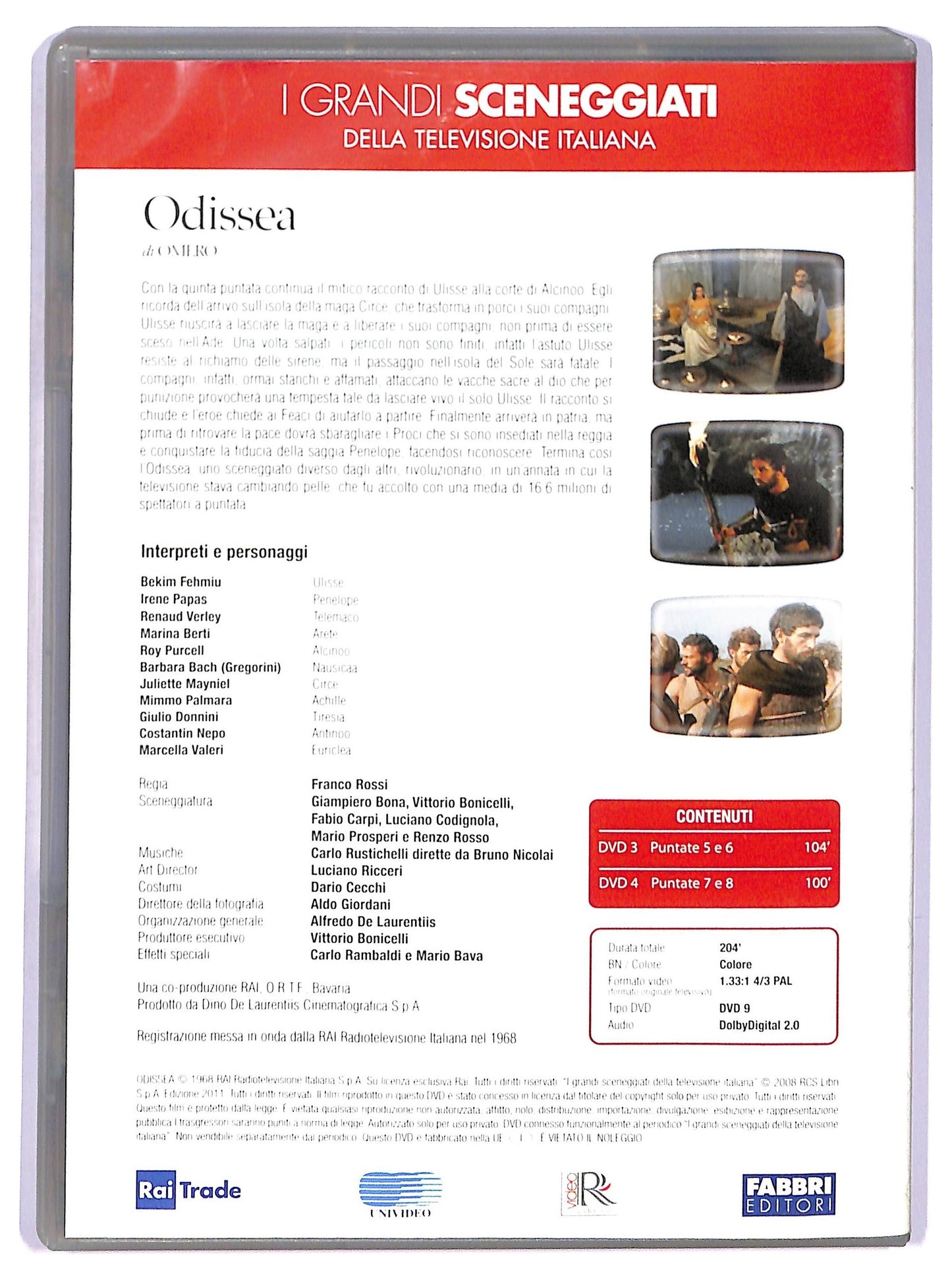 EBOND I Grandi Sceneggiati Rai - Odissea Puntate 5-8 EDITORIALE DVD D772745