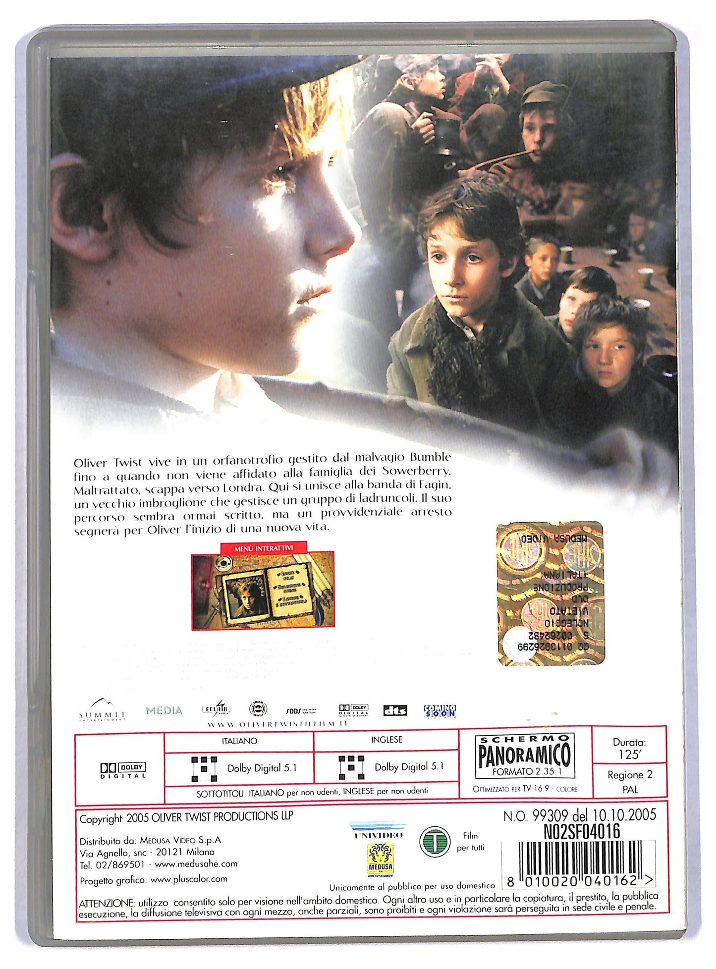 EBOND Oliver Twist (2005) Di Roman Polanski DVD D772819