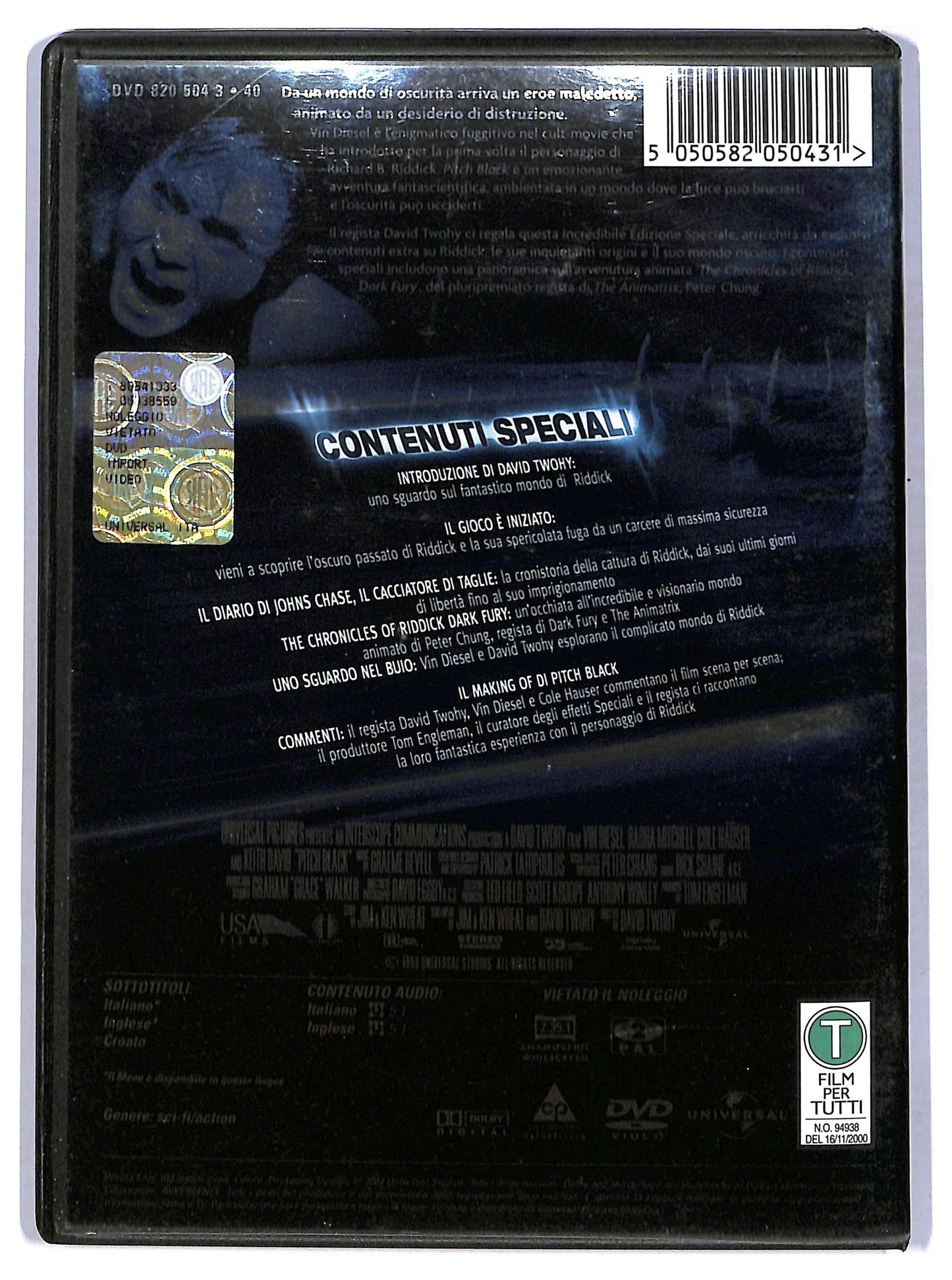 EBOND Pitch Black DVD D772826
