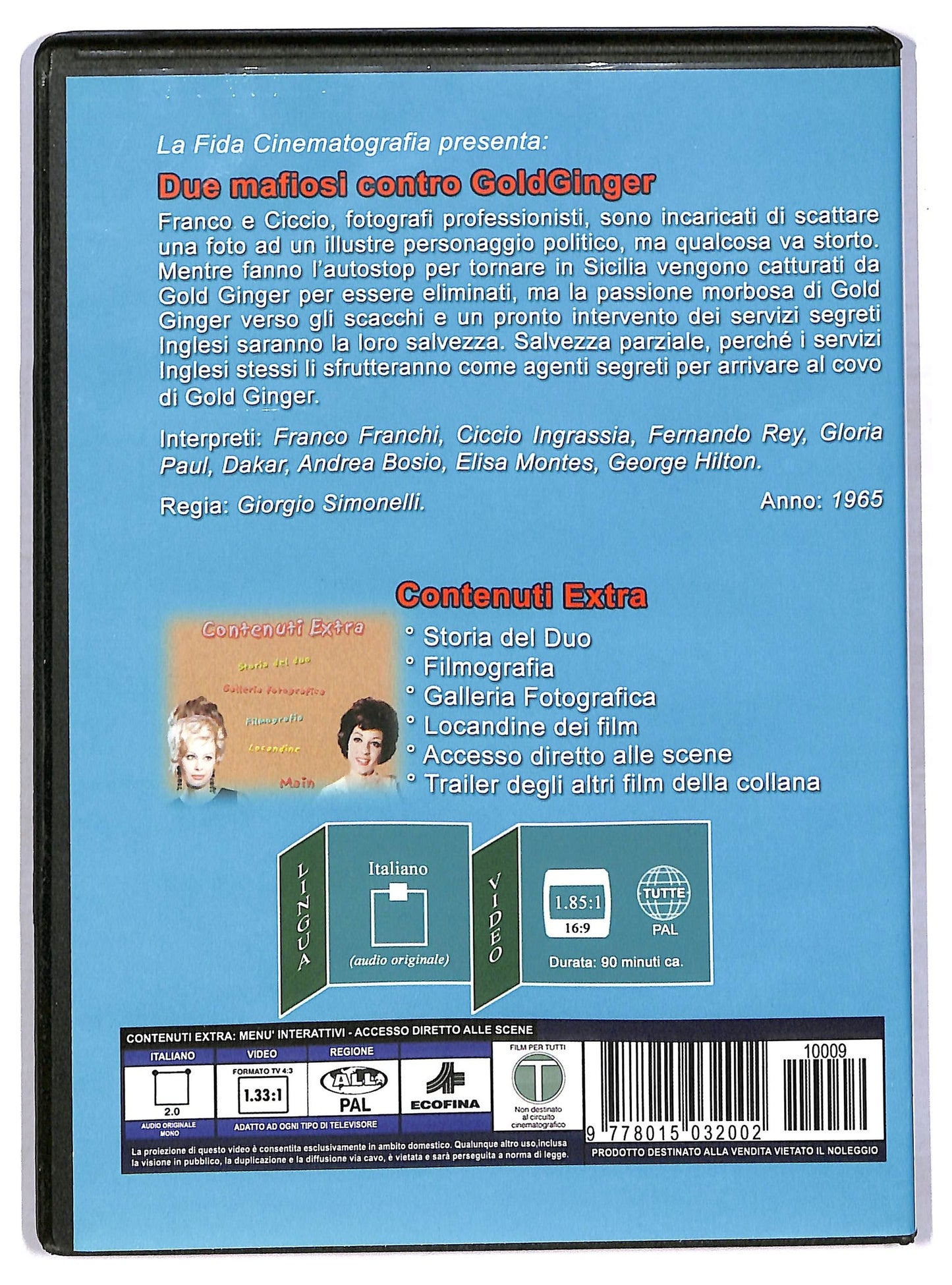EBOND Due mafiosi contro Goldginger EDITORIALE DVD D772920