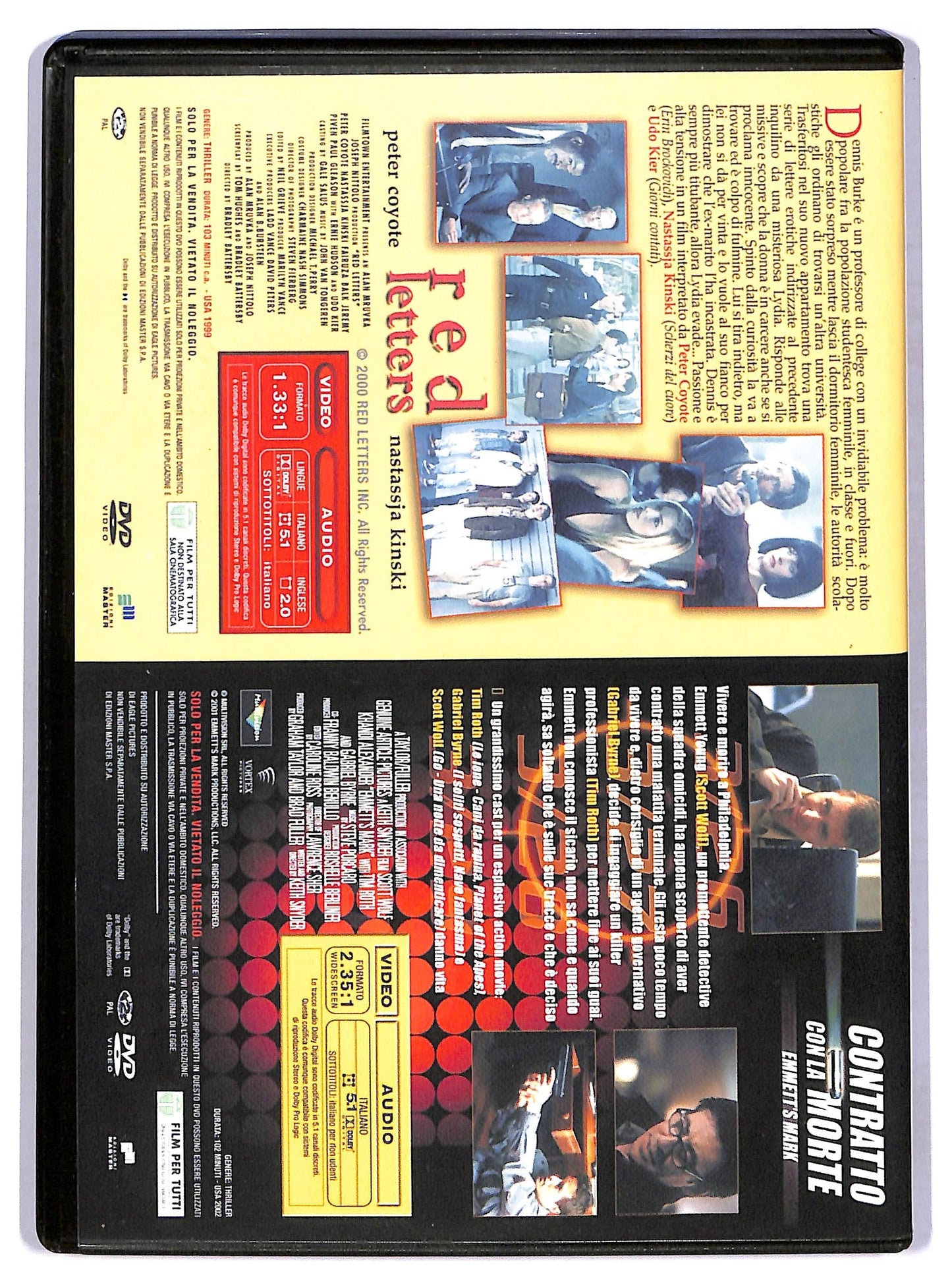 EBOND Red Letters - Contratto con la morte (2Film) EDITORIALE DVD D773045