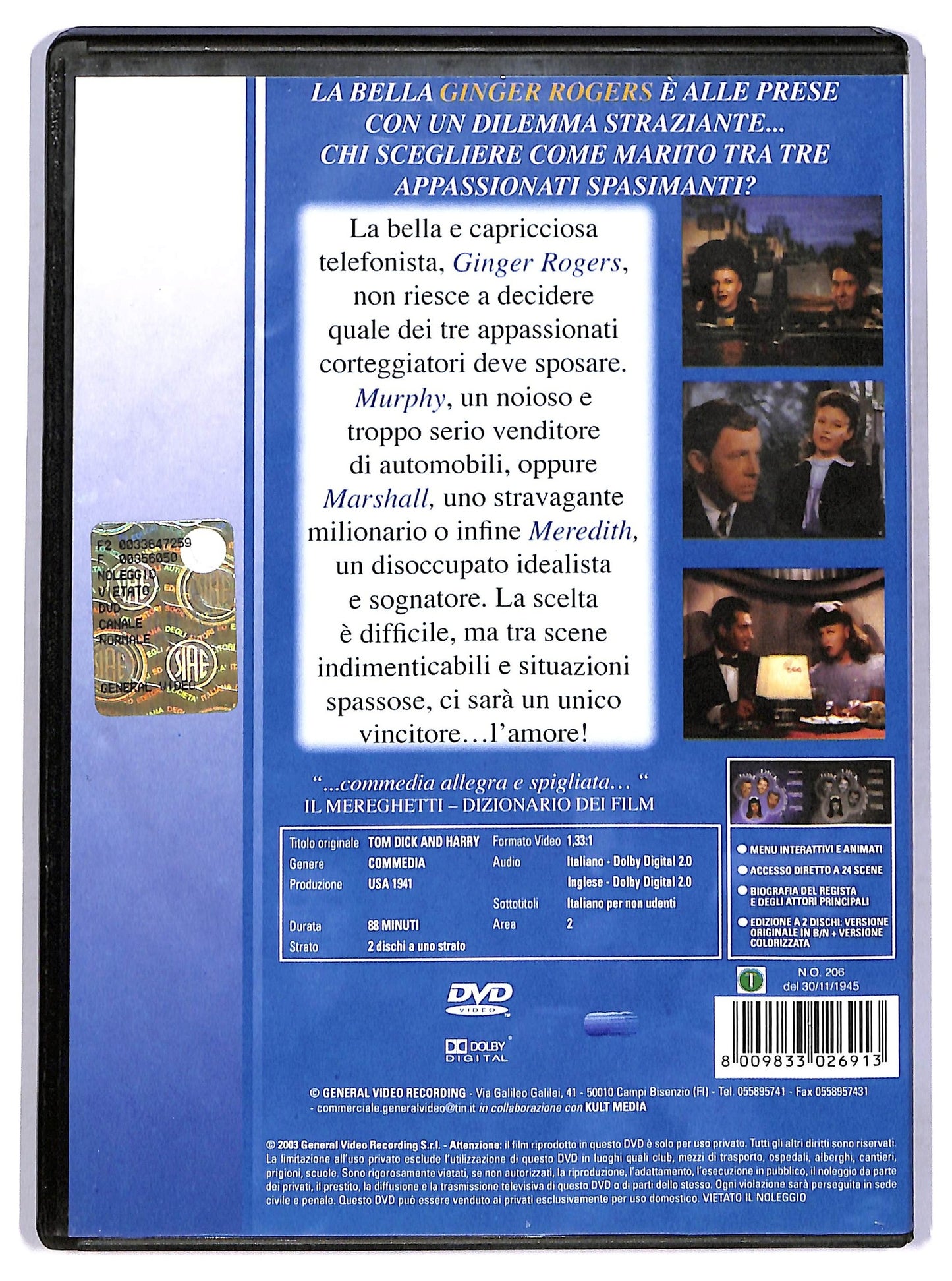 EBOND Tom, Dick e Harry 2 Dischi DVD D773128