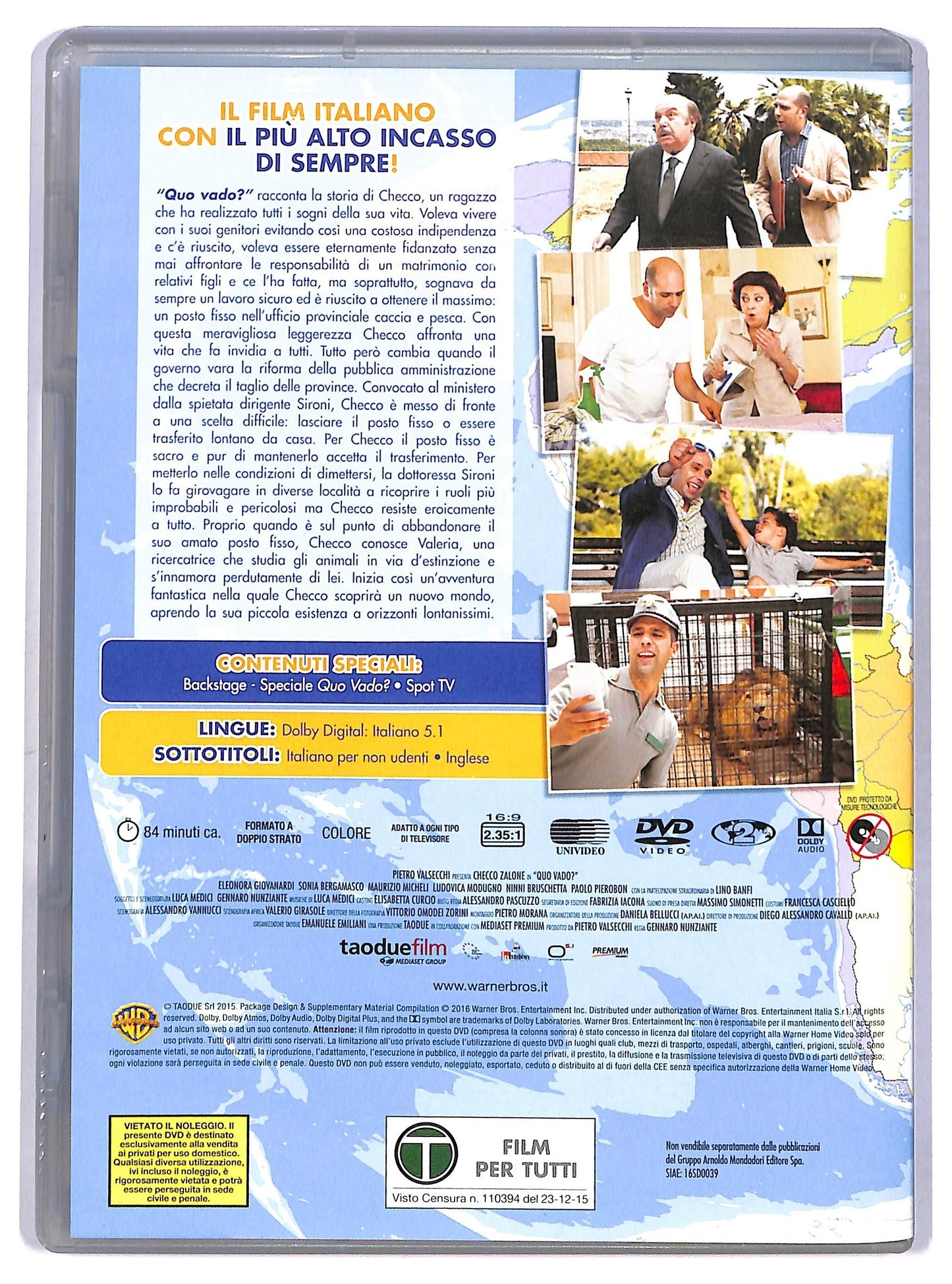 EBOND Quo Vado? EDITORIALE DVD D773147