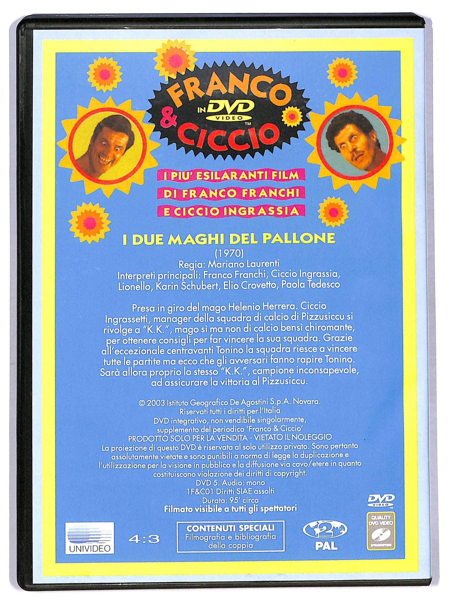 EBOND Franco e Ciccio due maghi del pallone EDITORIALE DVD D773158