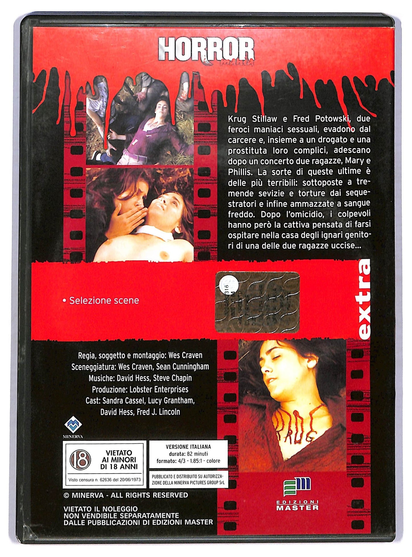 EBOND L'ultima Casa a Sinistra DVD Editoriale D773201