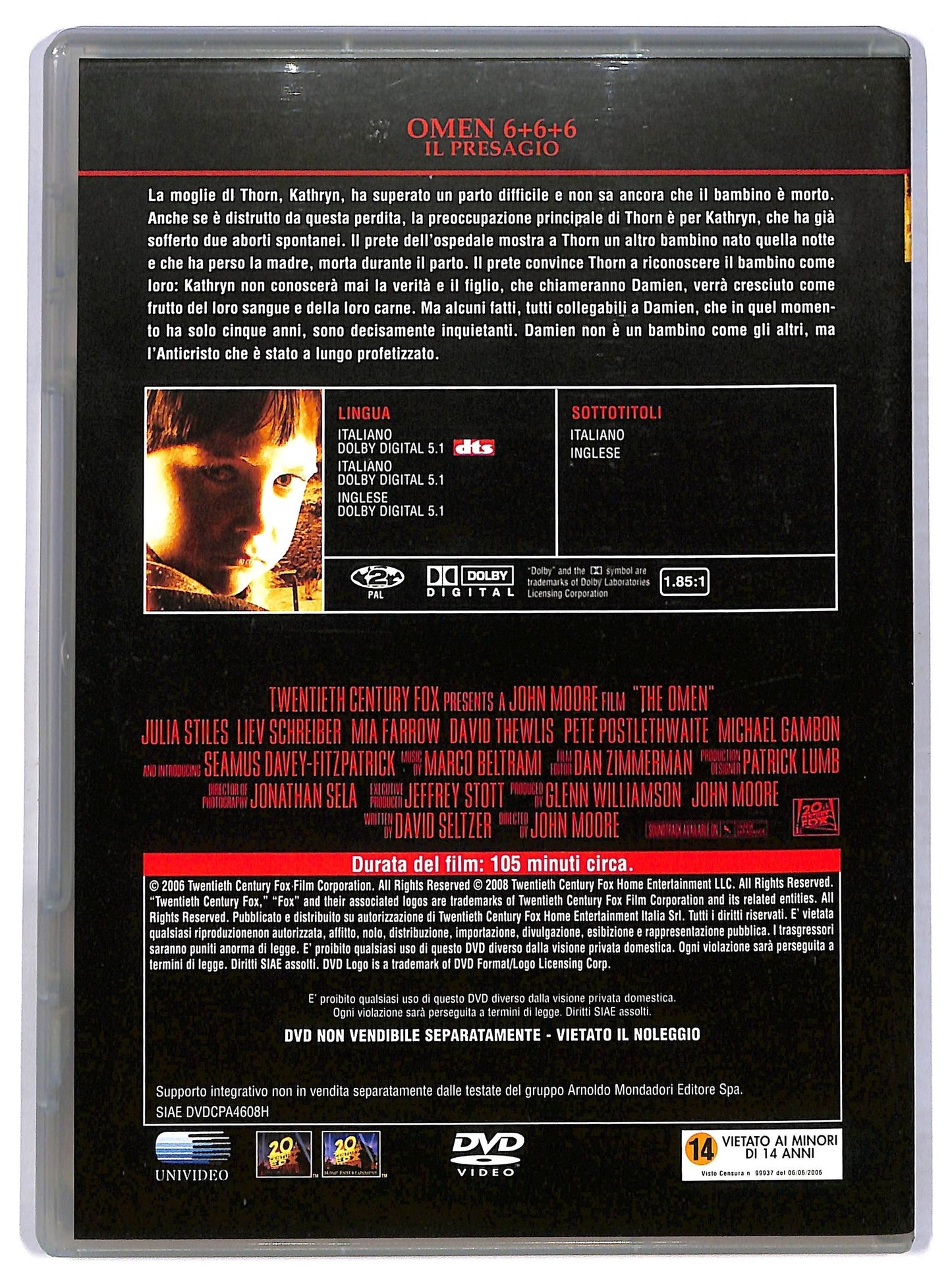 EBOND Omen IL Presagio EDITORIALE DVD D773215