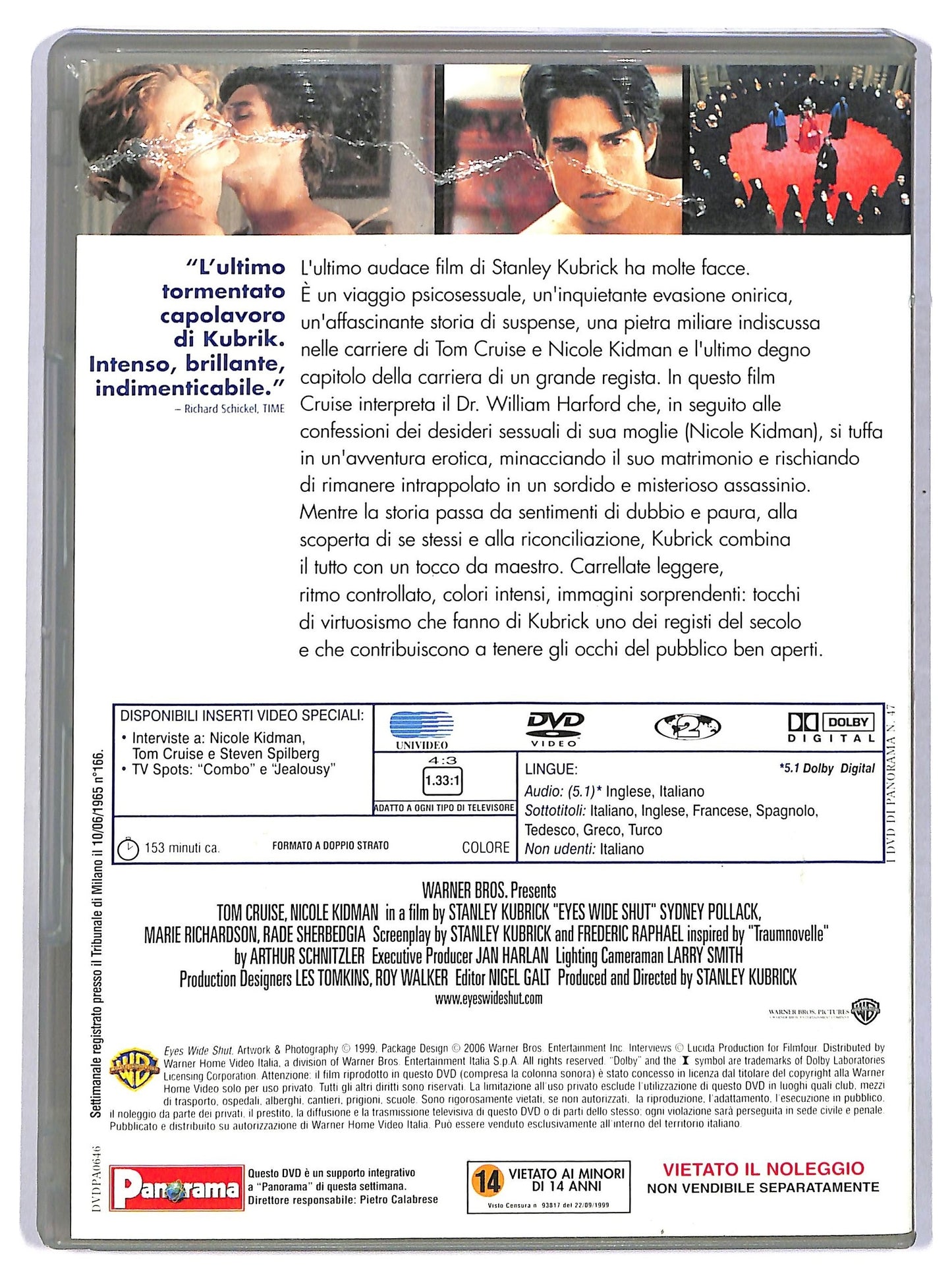 EBOND Eyes Wide Shut DVD Editoriale D773346