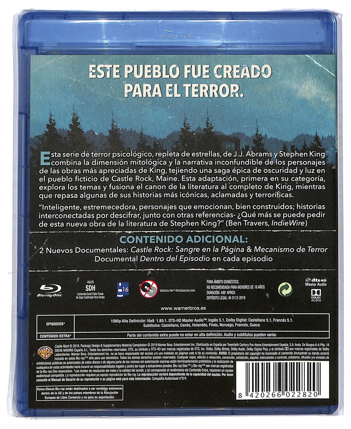 EBOND Castle Rock Primera Temporada Completa BLURAY BLURAY D773543