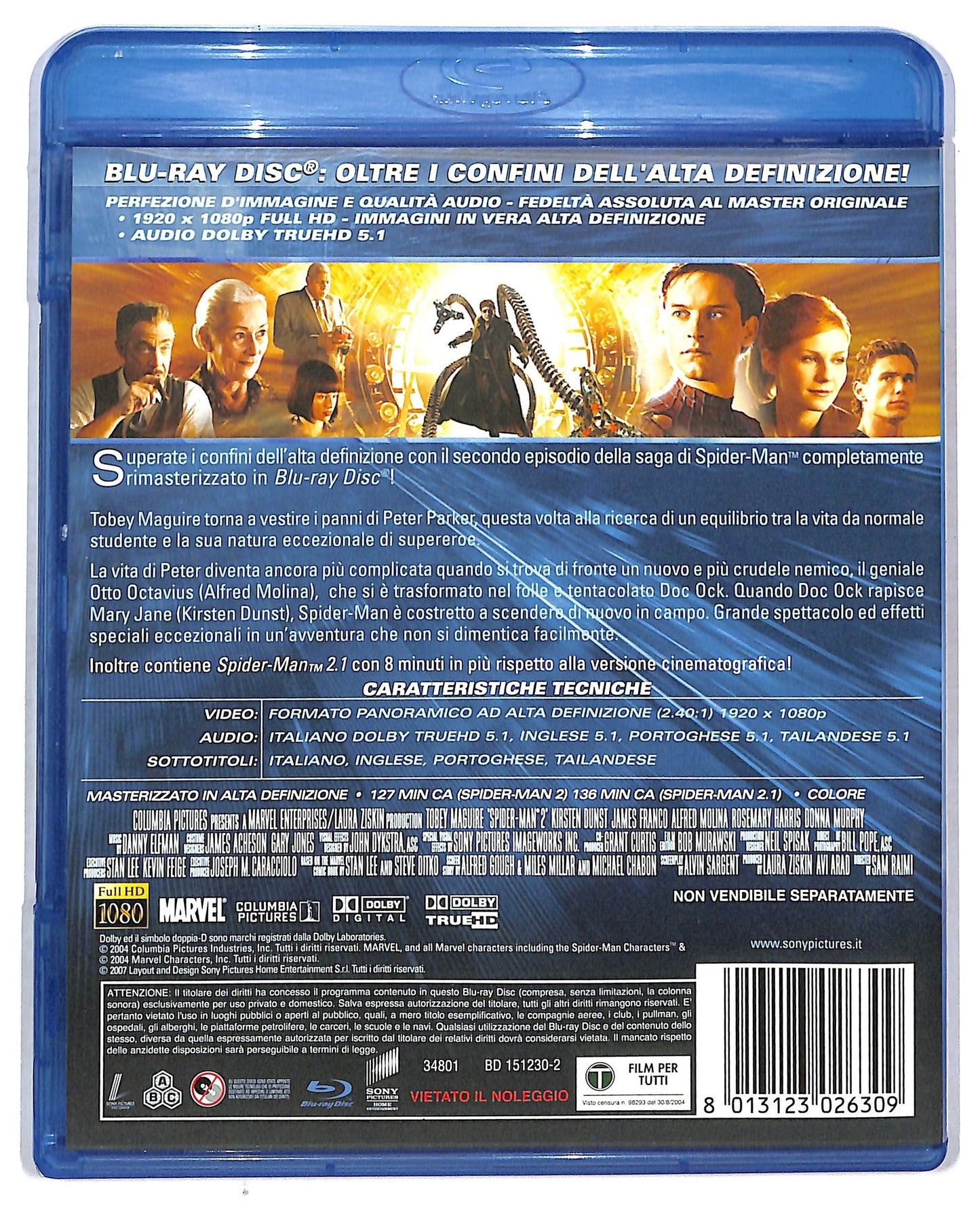 EBOND Spider-man 2 BLURAY Editoriale BLURAY D773569