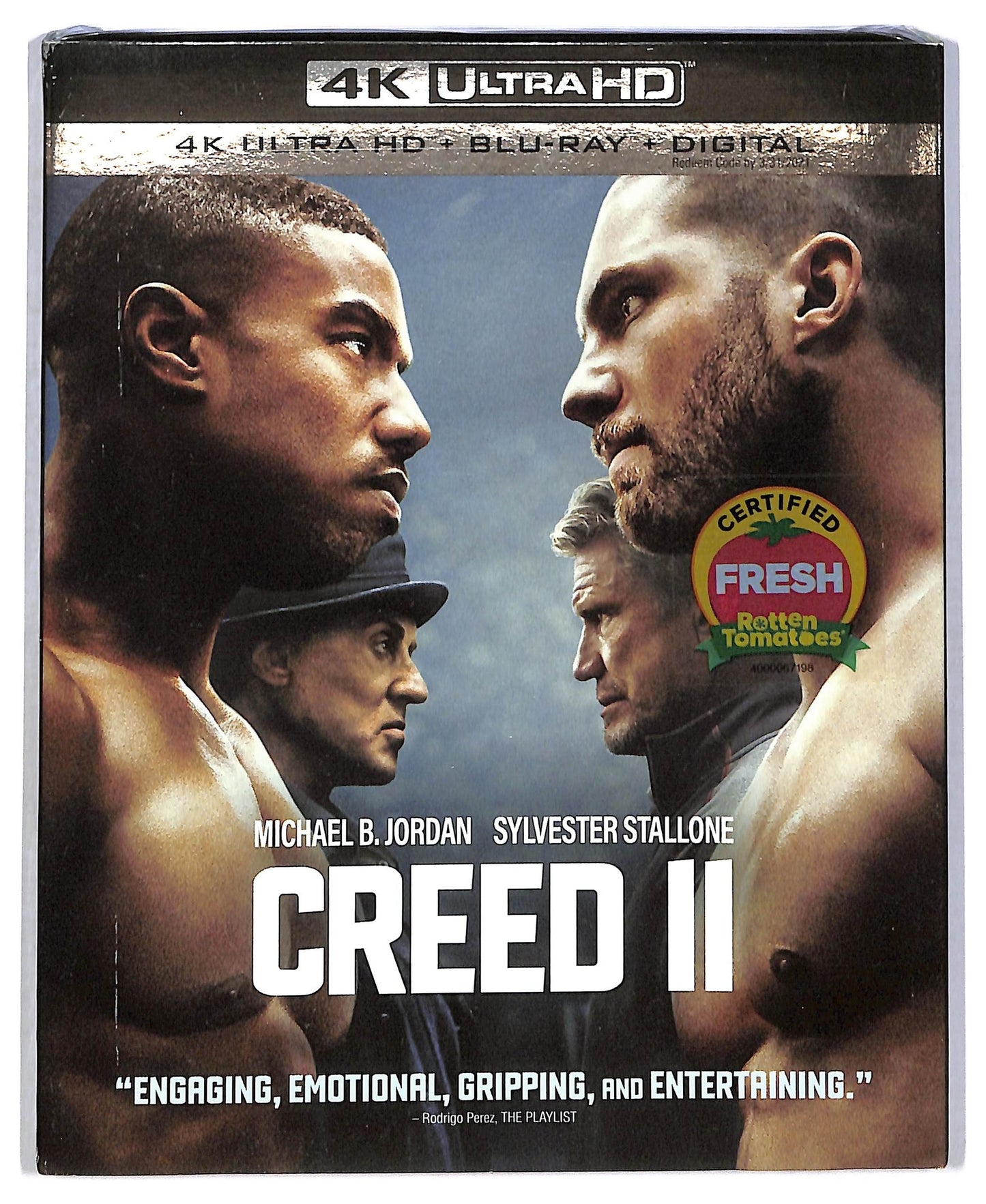 EBOND Creed II 4 K Ultra HD + Digital + BLURAY BLURAY BLURAY D773603