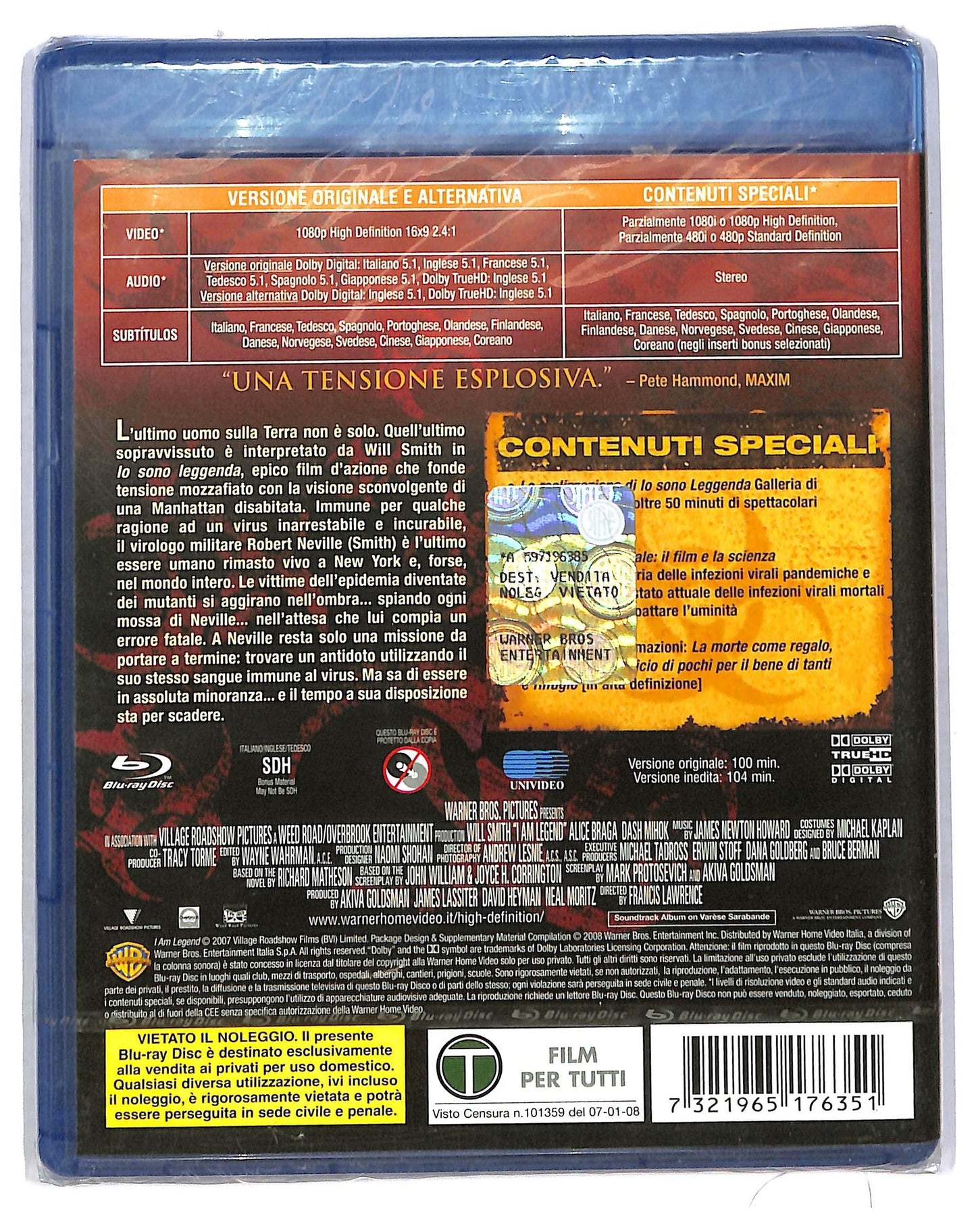 EBOND Io Sono Leggenda BLURAY D773609
