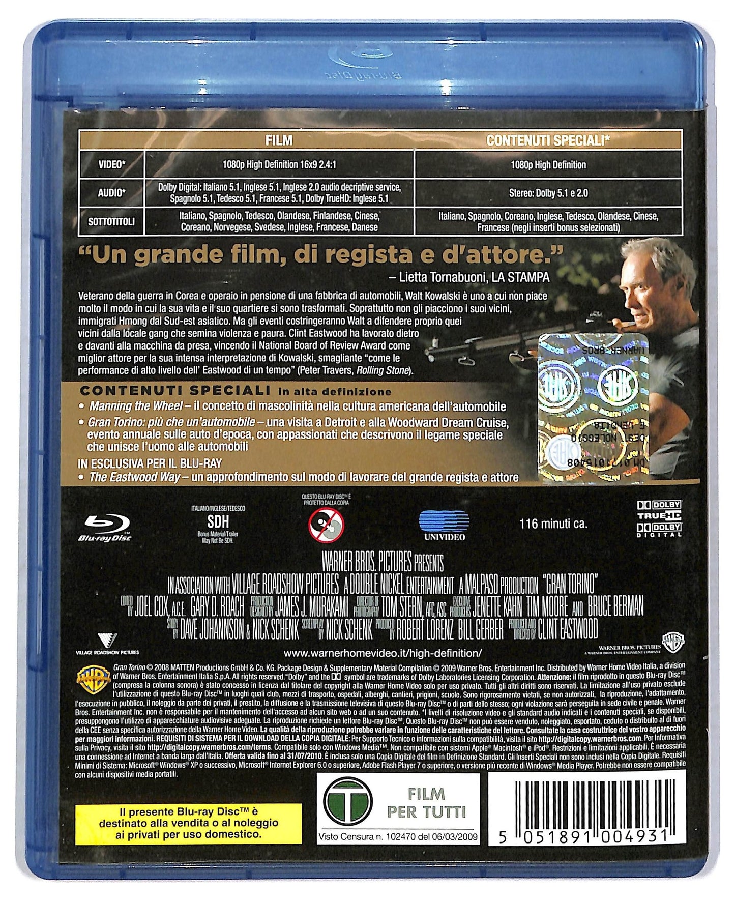 EBOND Gran Torino BLURAY D773630