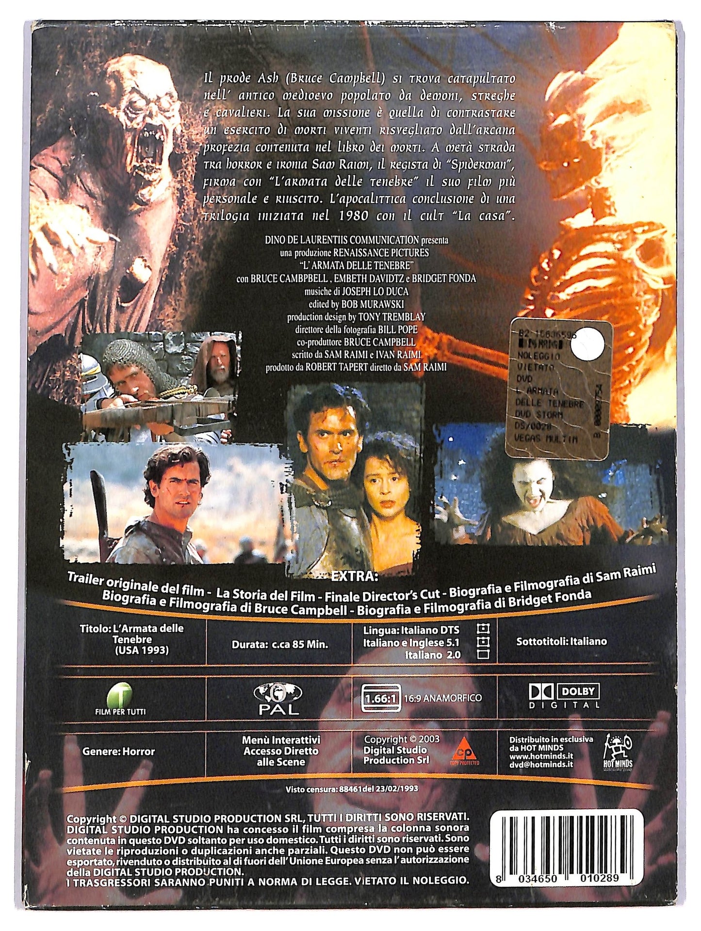 EBOND l'armata delle tenebre EDIZIONE SPECIALE DVD D773719