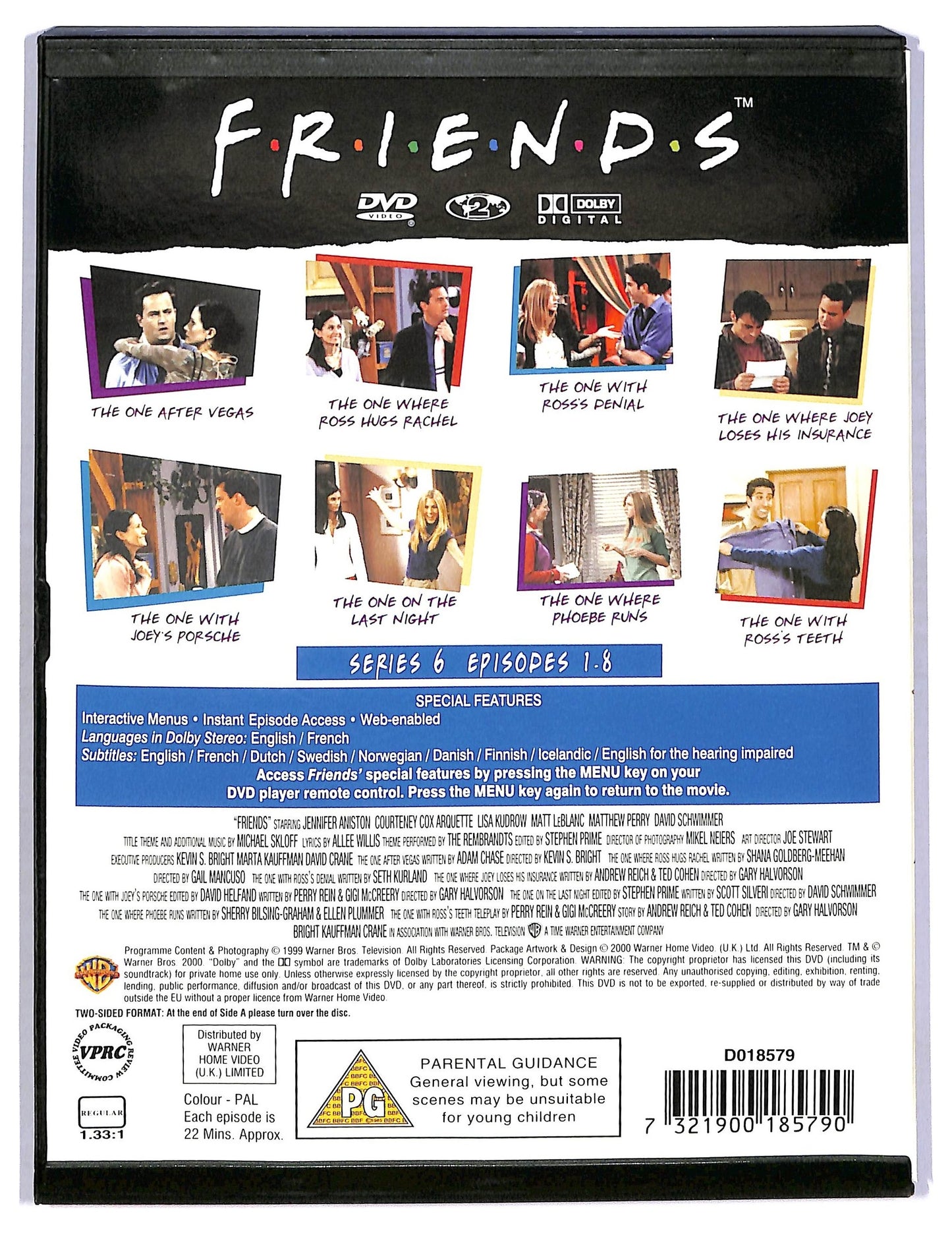 EBOND Friends serie 6 - Episodes 1 - 8 DVD D773728