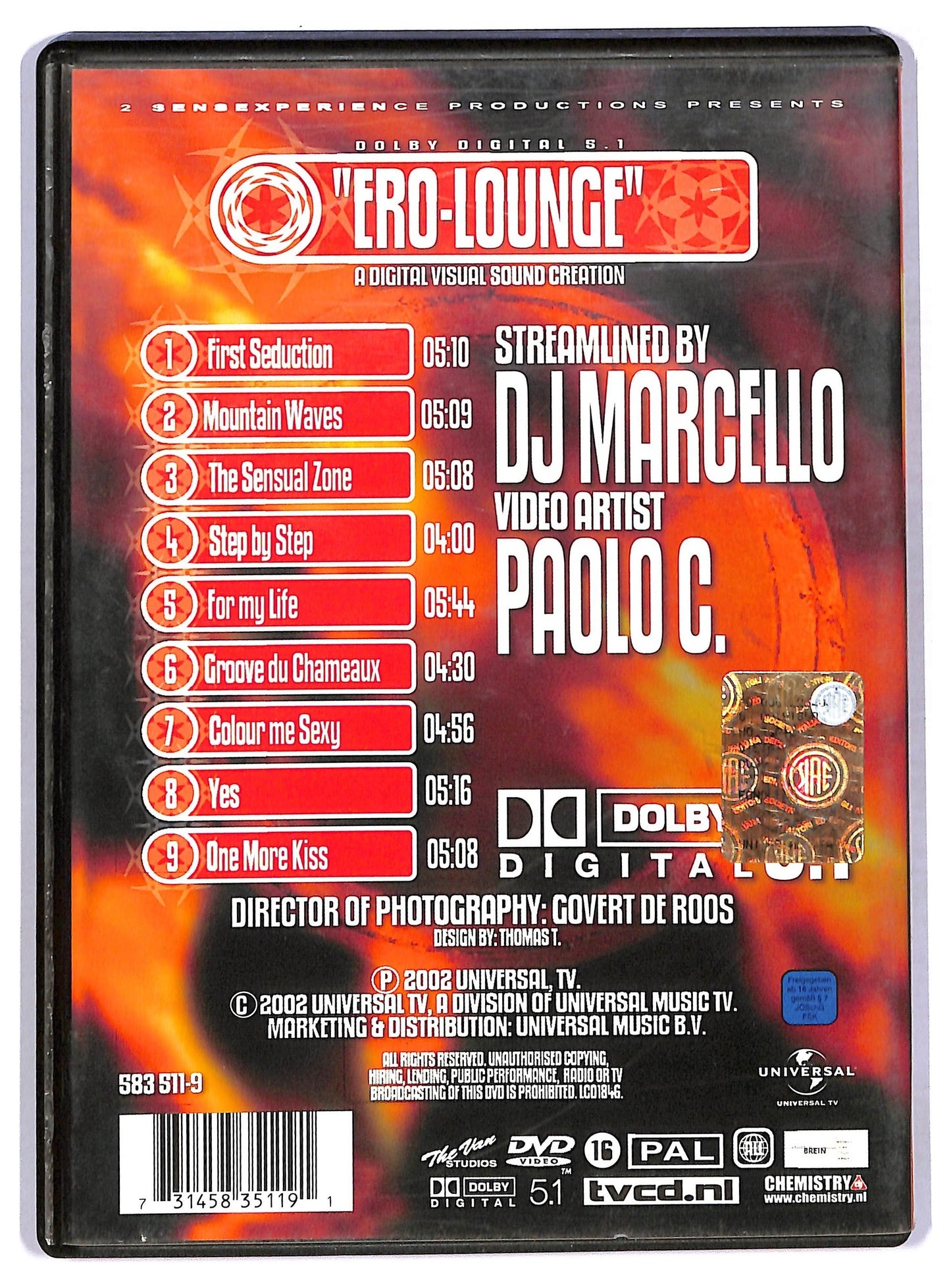 EBOND Ero Lounge - Mixed By Dj Mar DVD D773814