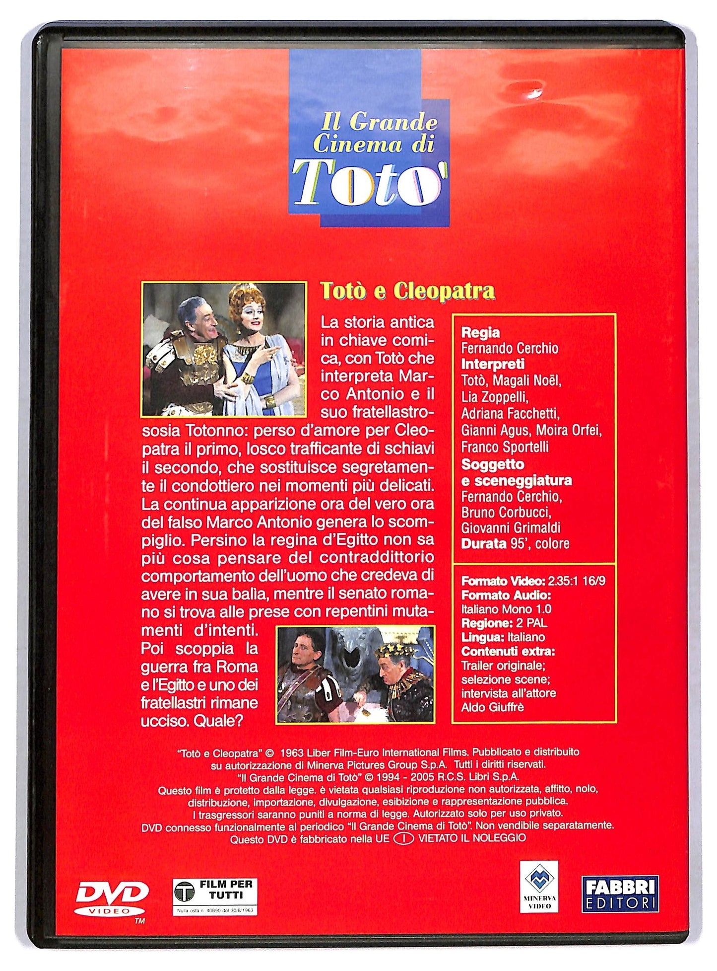 EBOND Il Grande Cinema di Toto - Toto e Cleopatra EDITORIALE DVD D773939