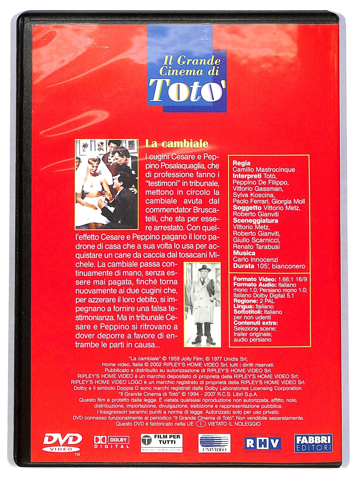 EBOND la cambiale EDITORIALE DVD D773942